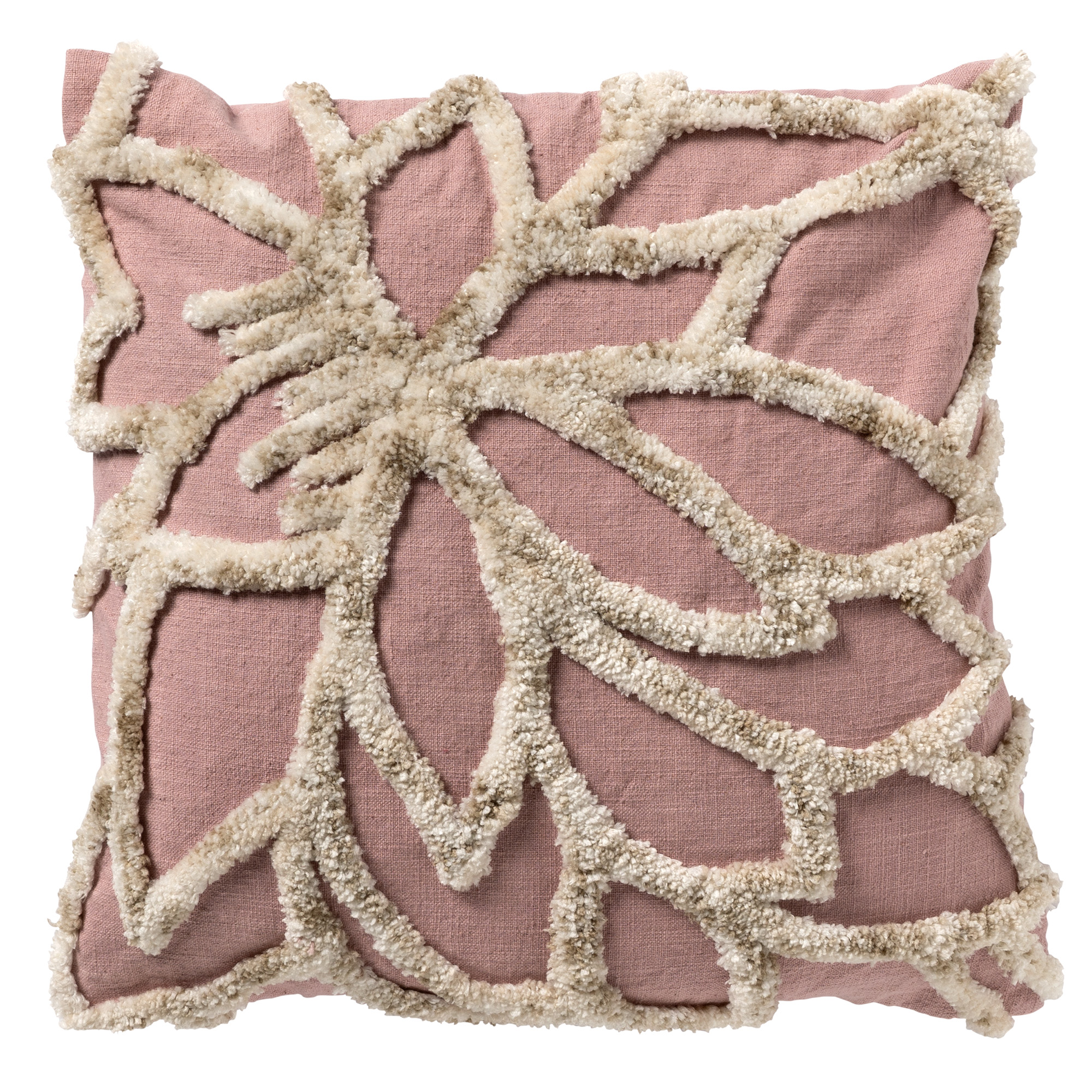 LIVIA - Sierkussen  45x45 cm Pale Mauve - roze
