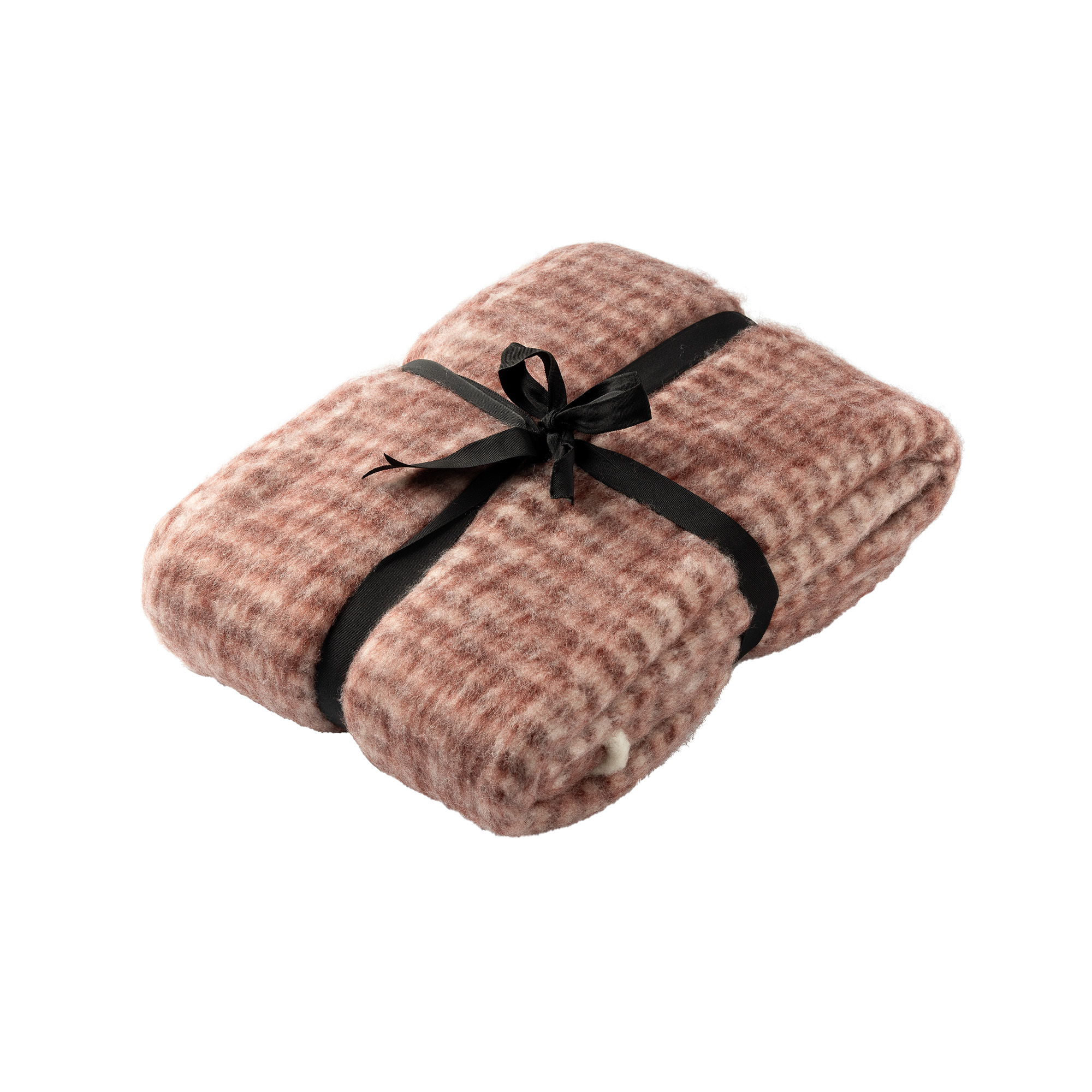 PHOEBE - plaid 140x180 cm - gemêleerd - Pomegranate - rood