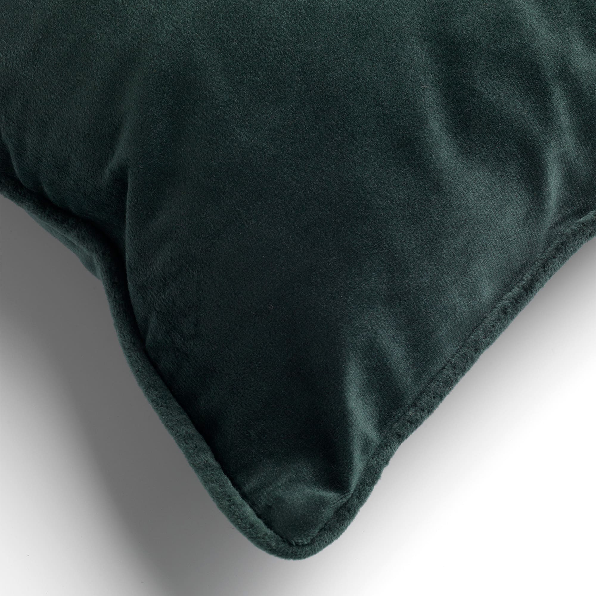FINN - Kussenhoes 45x45 cm - velvet - effen kleur - Mountain View - donkergroen