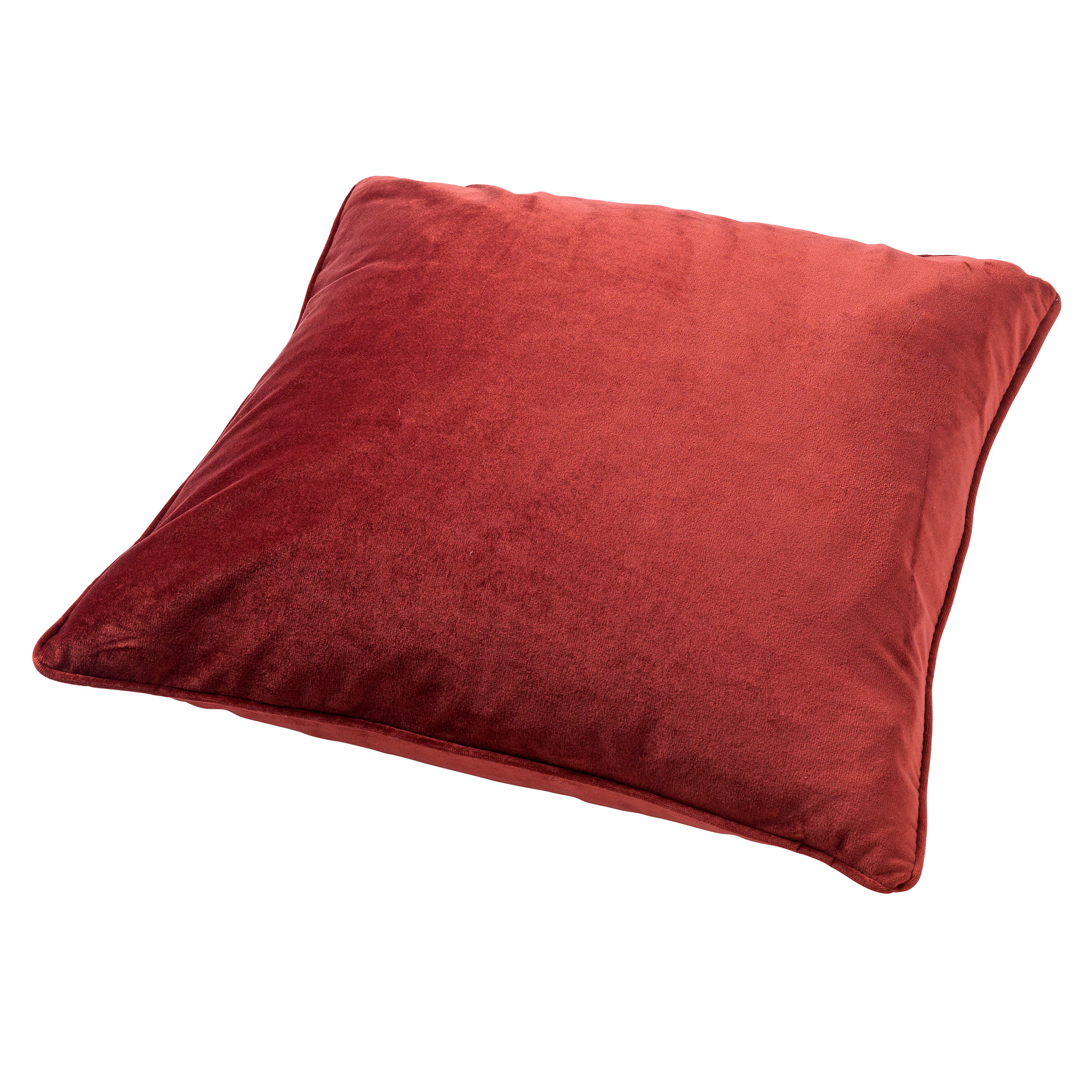 FINN - Sierkussen 60x60 cm - velvet - effen kleur - Merlot - rood