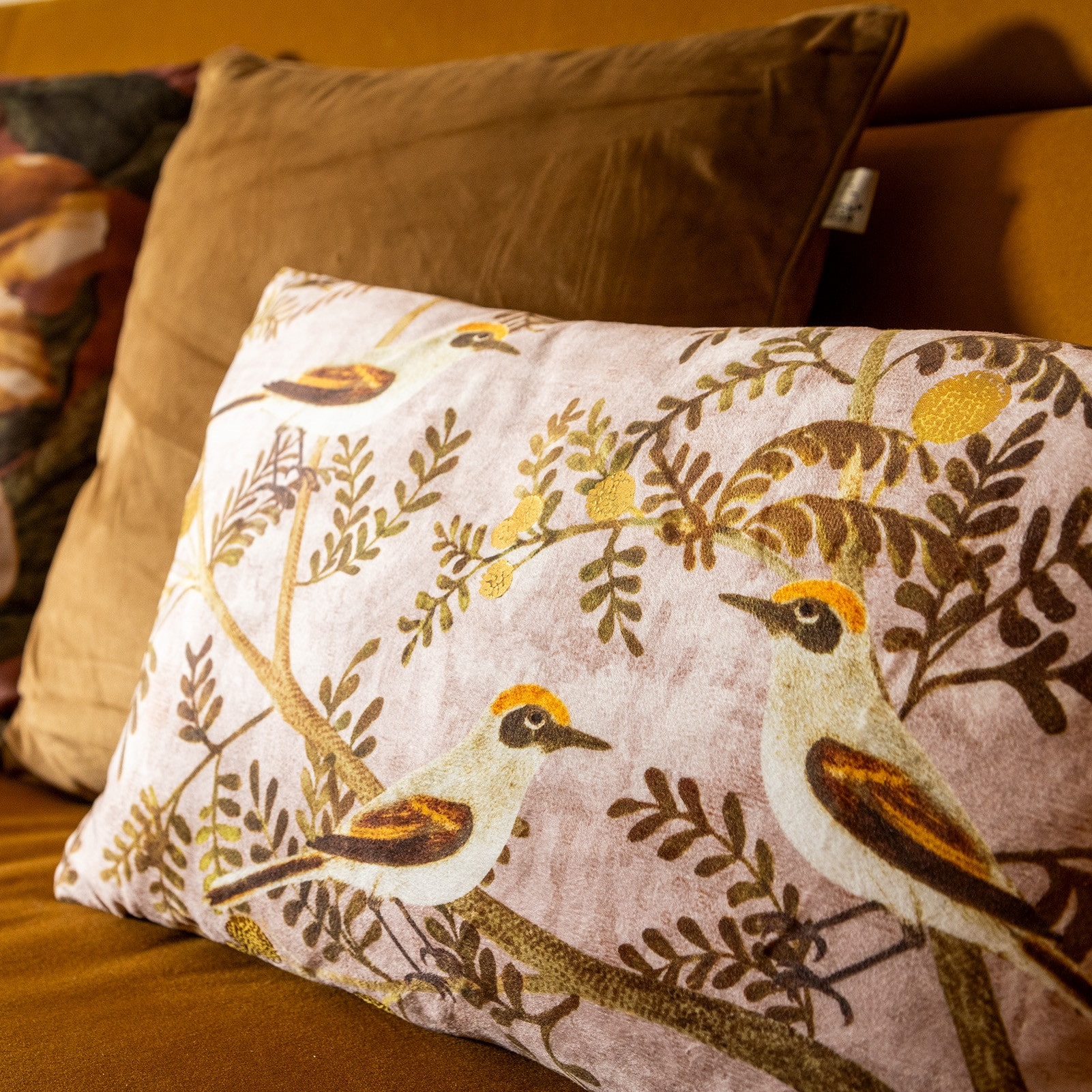 BIRDY - Cushion 30x50 cm - Muted Clay - pink - multicolour
