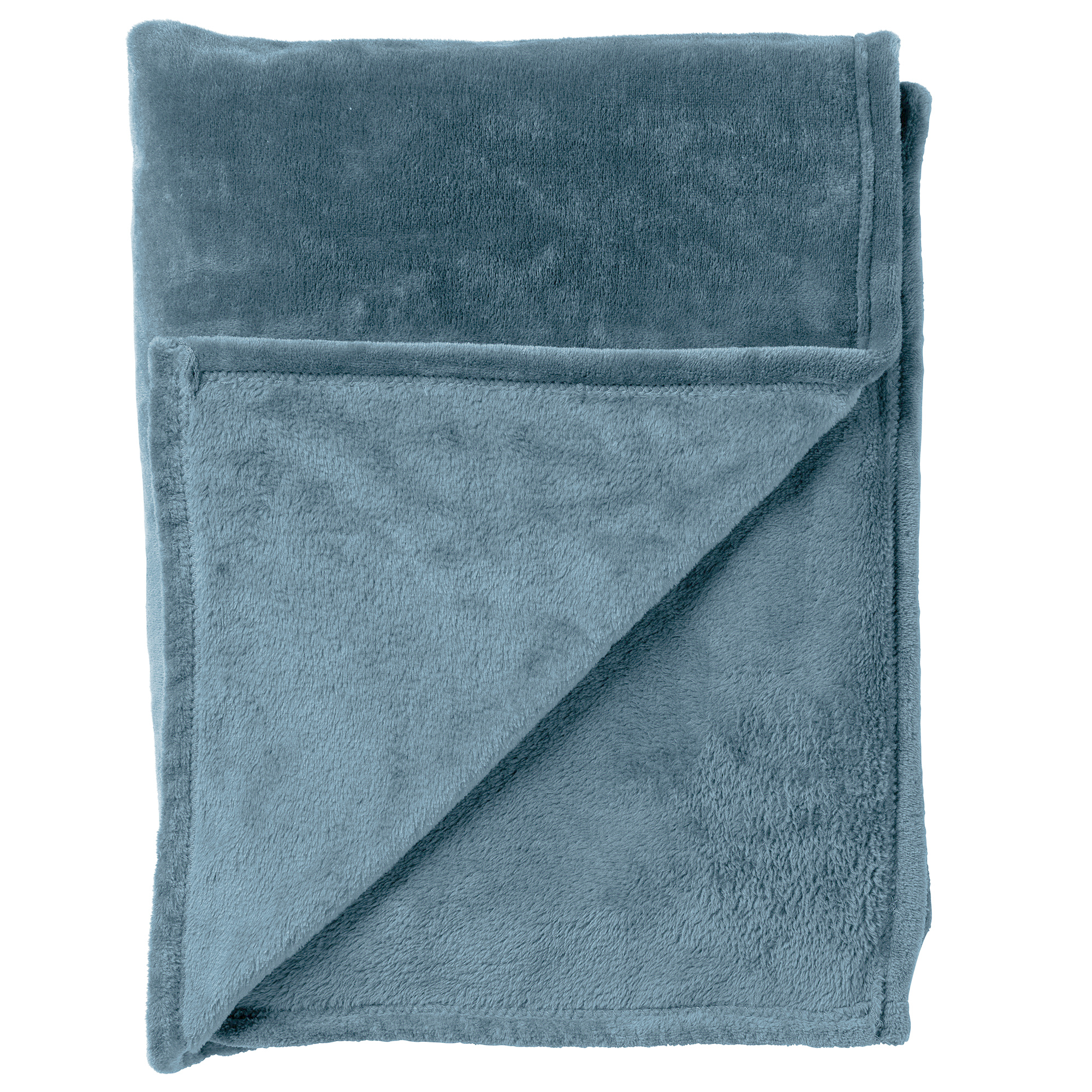 BILLY - Plaid flannel fleece 150x200 cm - Provincial Blue - blauw - superzacht