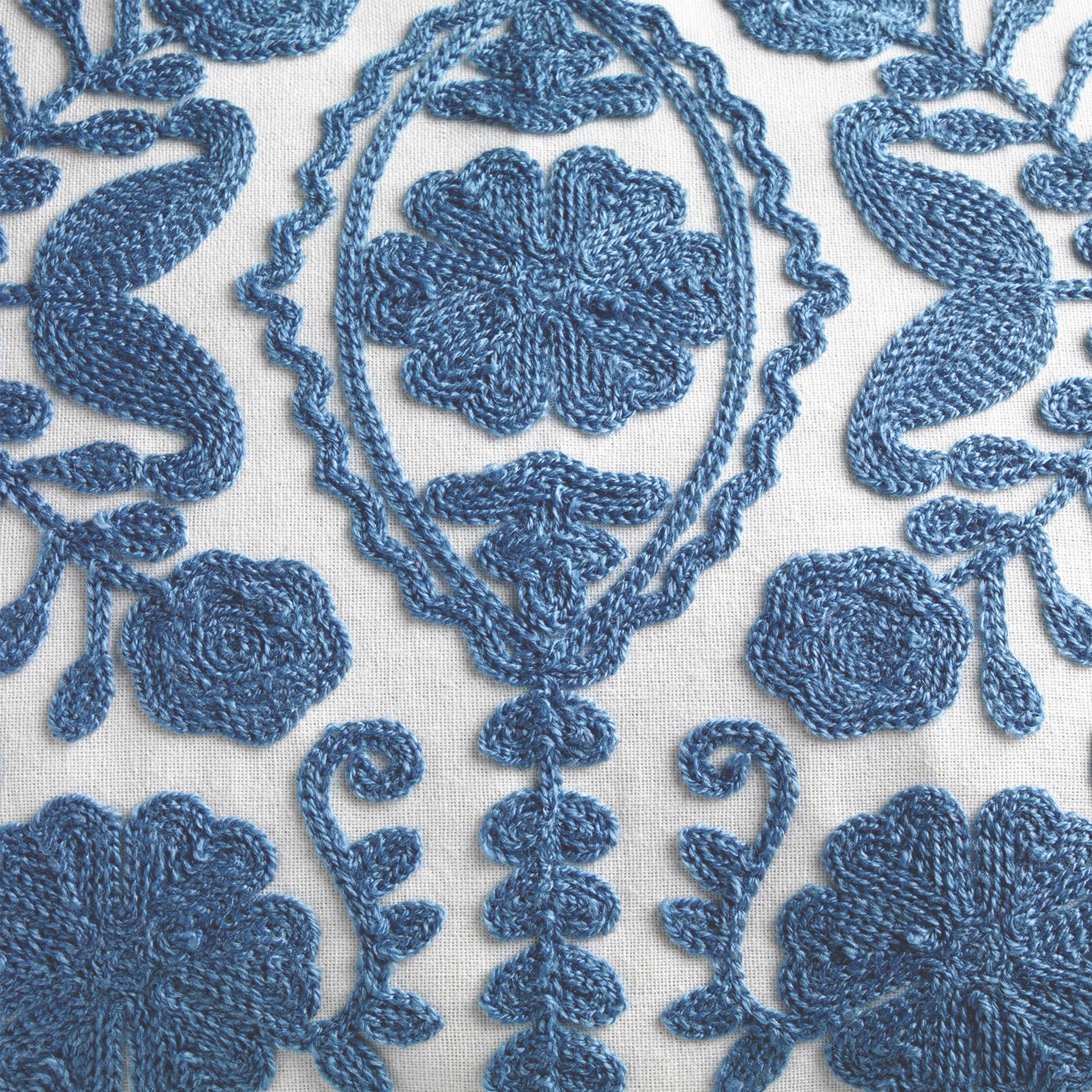 MIMI - Sierkussen van katoen 30x50 cm - Provincial Blue - blauw en wit MIMI - Sierkussen van katoen 30x50 cm - Provincial Blue - blauw en wit
