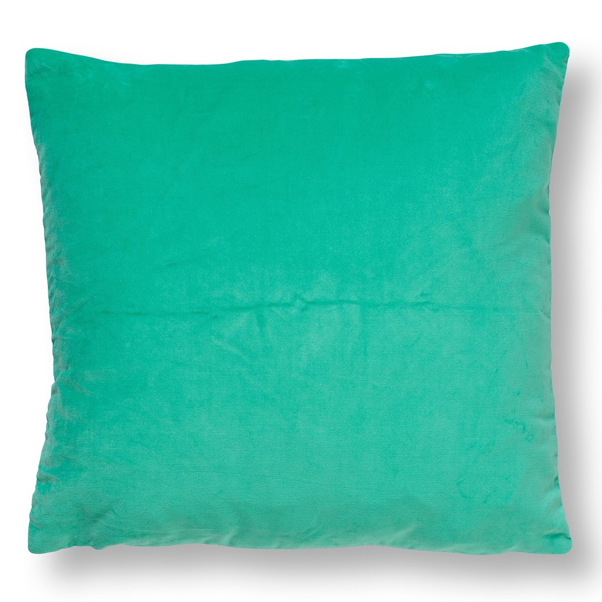 PEBBE - Sierkussen velvet 45x45 cm - beveled glass - groen - blauw - strepen - color blocking 