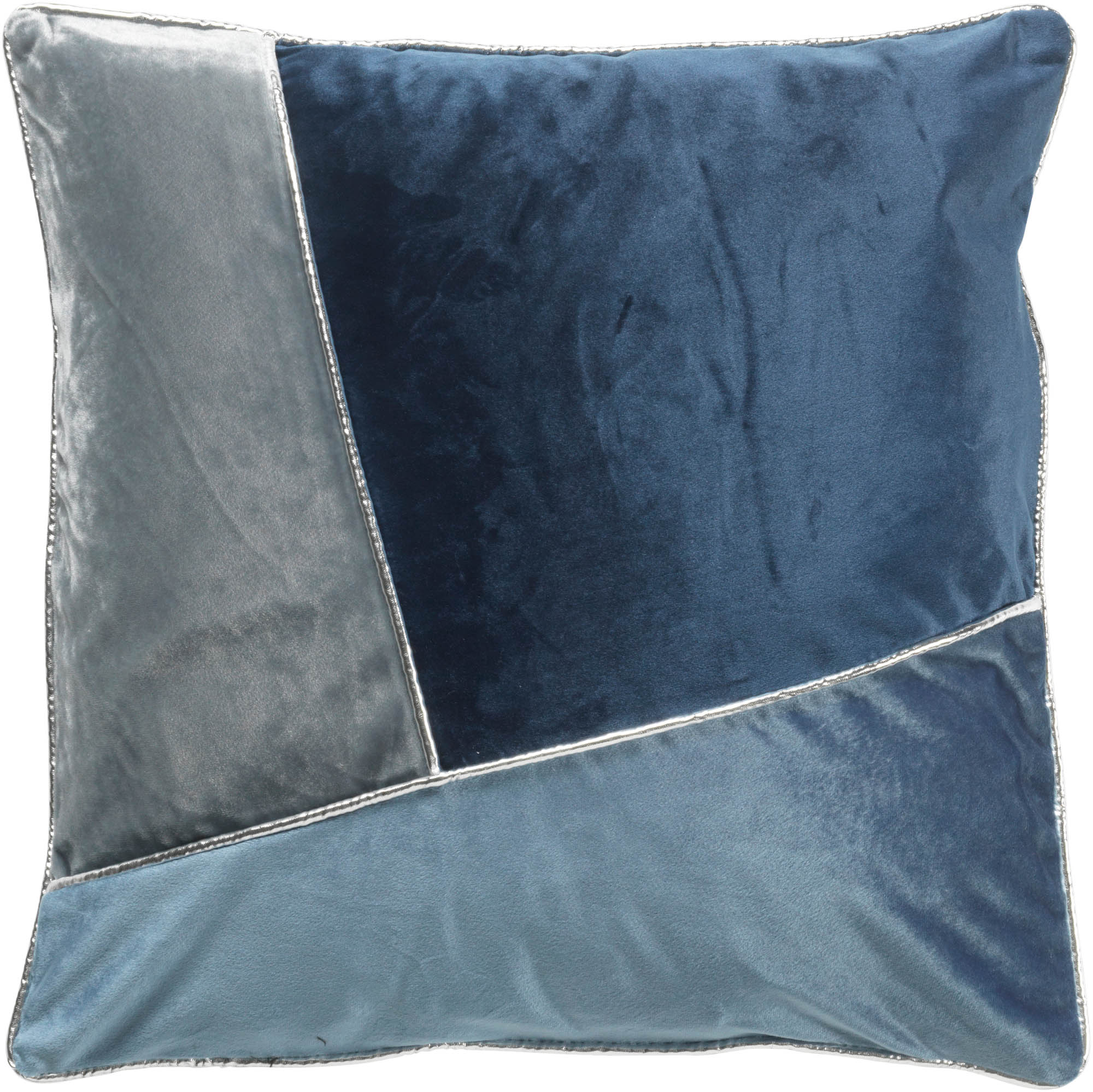 MELLE - Sierkussen blauw 45x45 cm