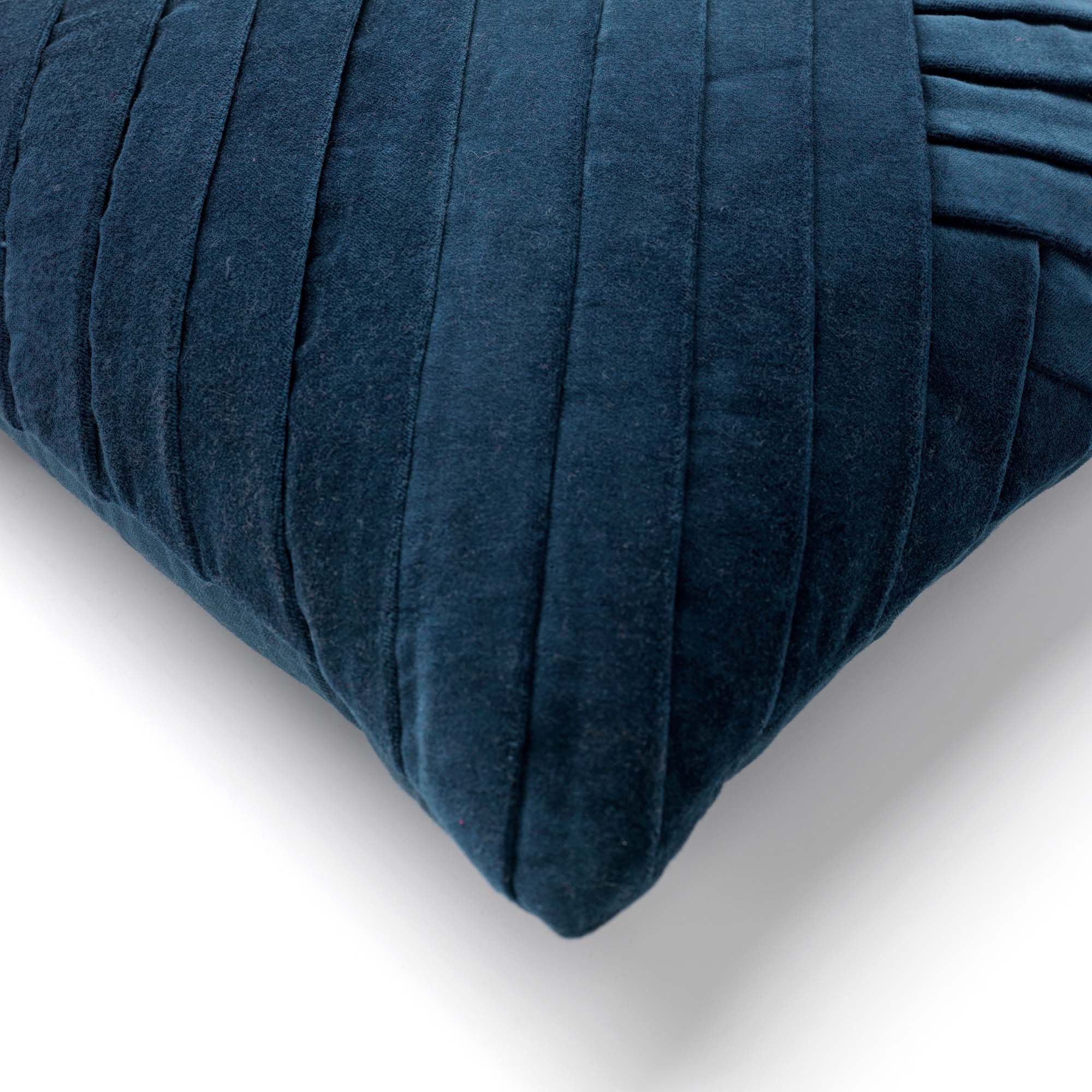 GIDI - Kussenhoes velvet 45x45 cm Insignia Blue - blauw