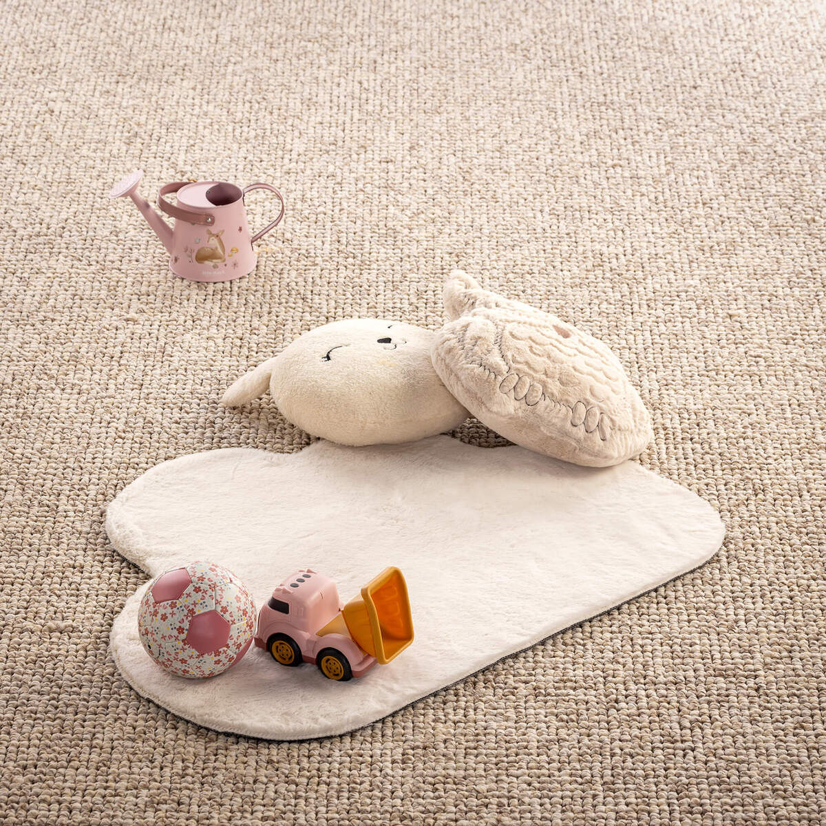 CLOUD - vloerkleed - 70x90 cm - wolk - Snow White - wit