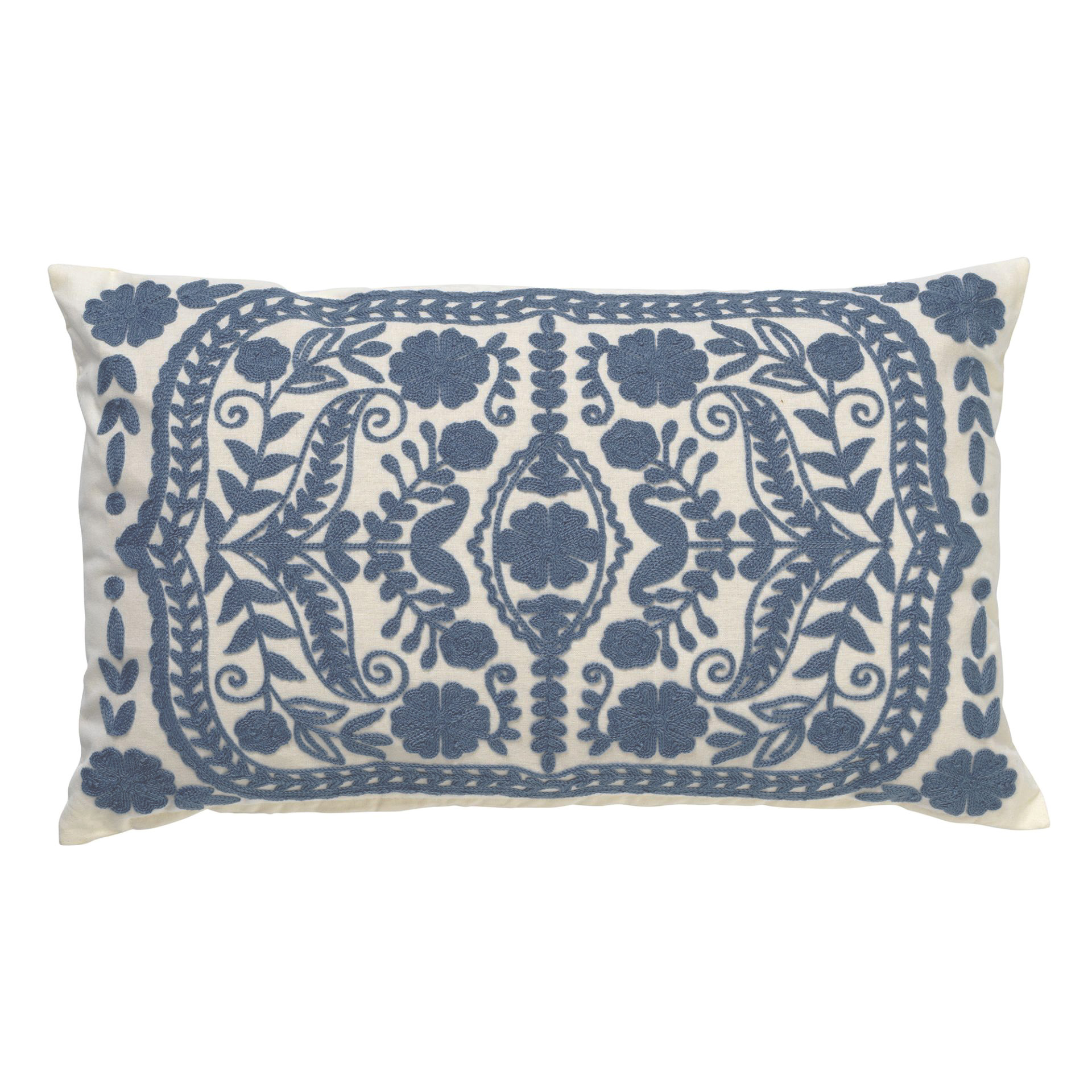 MIMI - Sierkussen van katoen 30x50 cm - Provincial Blue - blauw en wit MIMI - Sierkussen van katoen 30x50 cm - Provincial Blue - blauw en wit