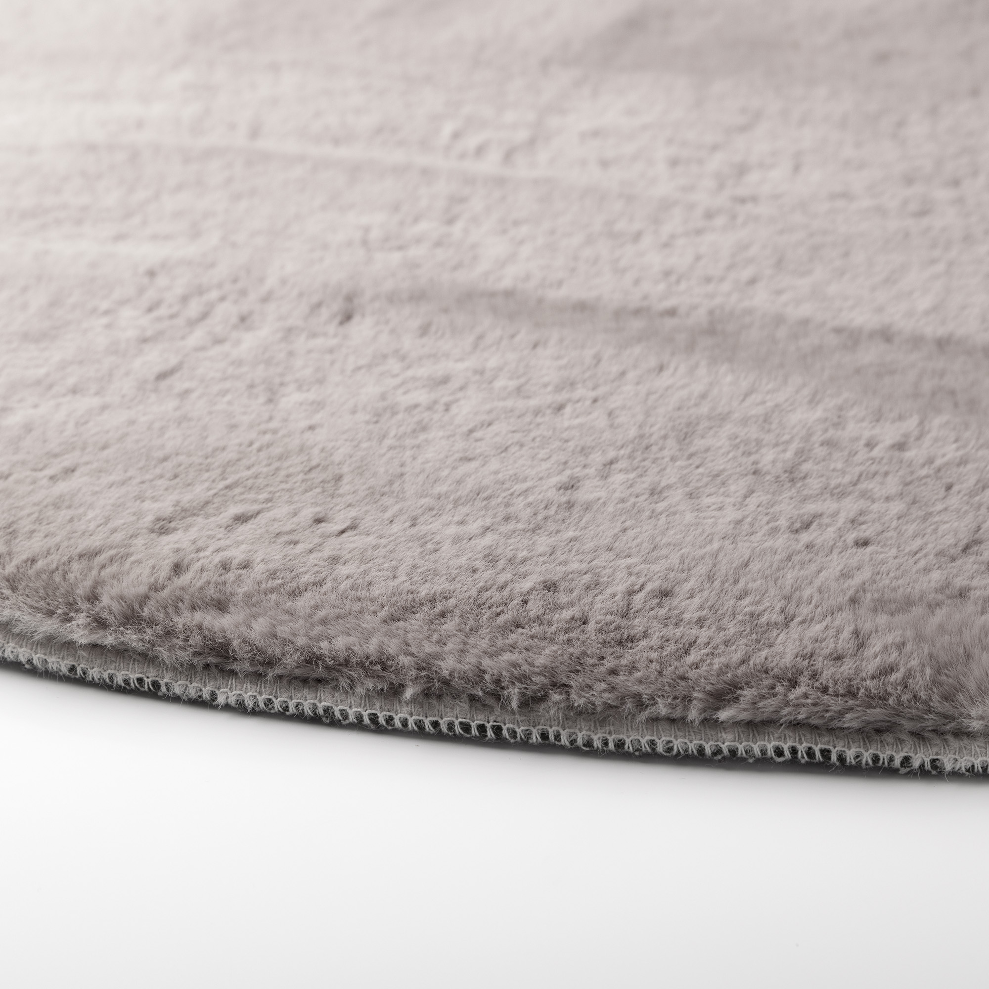 TAMMY - Tapis Ø120 cm - fausse fourrure - Ashes of Roses - Antracite