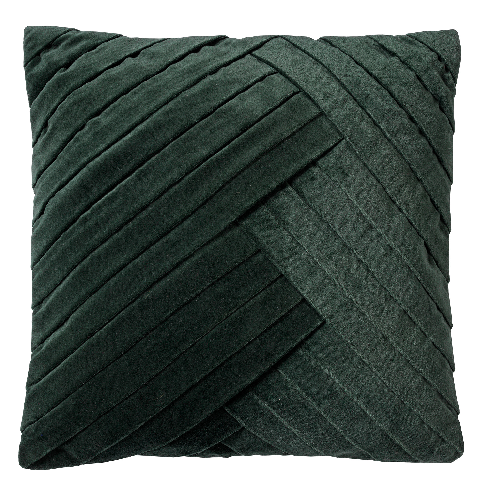 GIDI - Sierkussen velvet 45x45 cm Mountain View - donkergroen