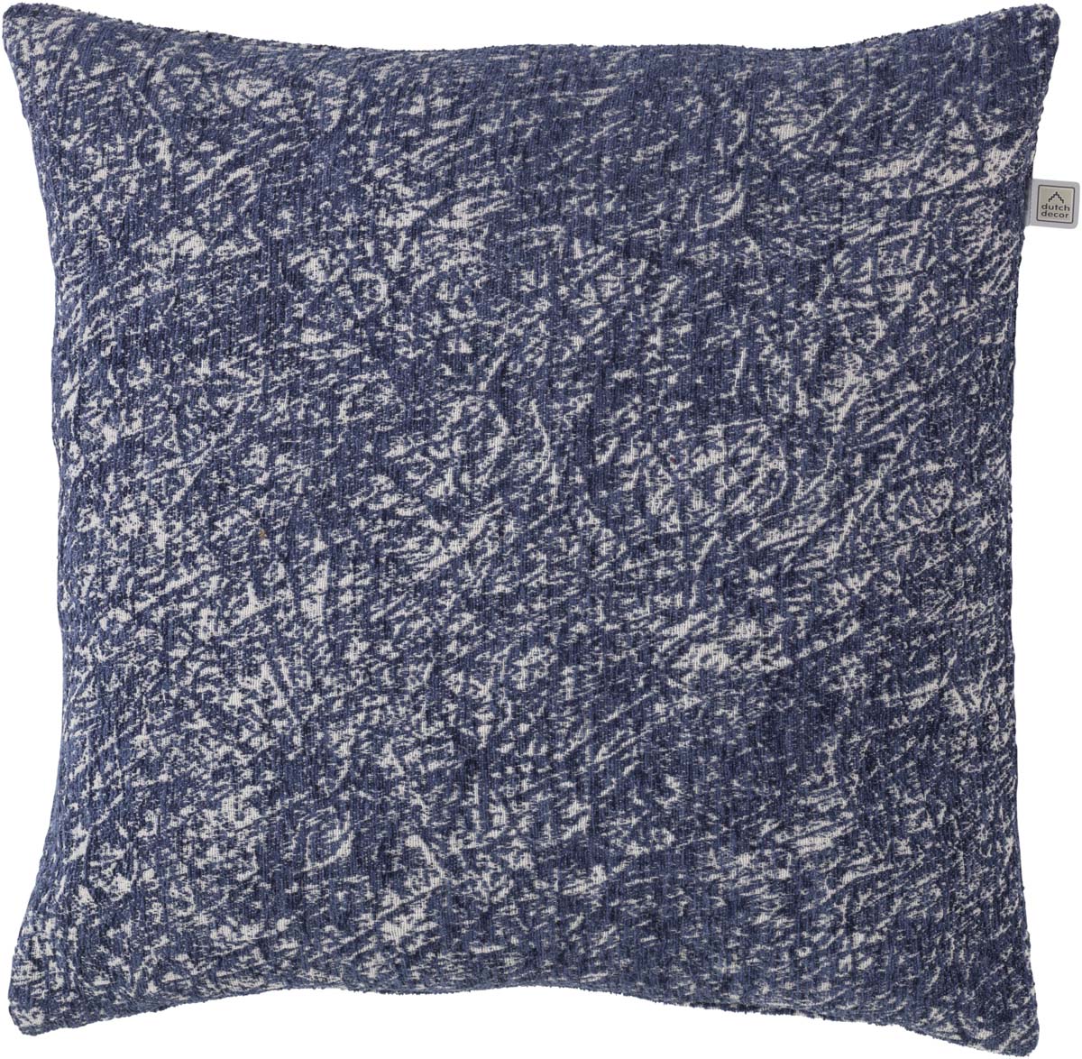 FIEKE - Sierkussen donkerblauw 45x45 cm