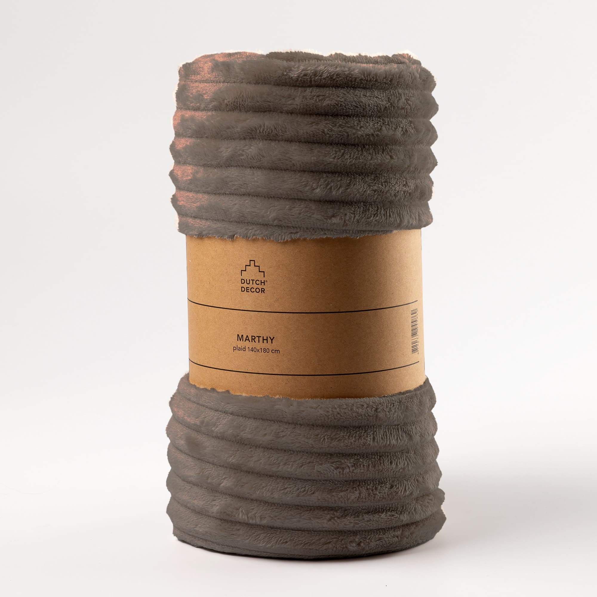 MARTHY - Plaid 140x180 cm - Driftwood - Bruin MARTHY - Plaid 140x180 cm - Driftwood - Bruin