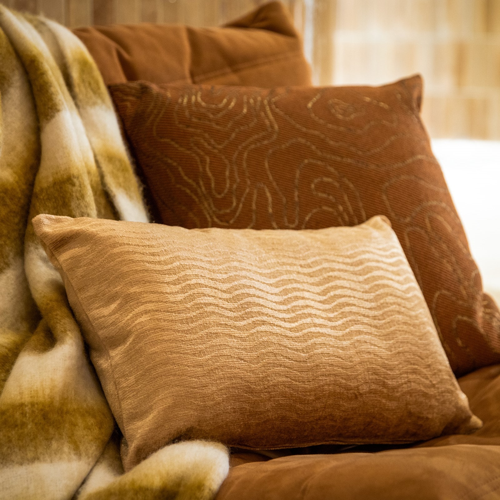 JAZZ - Sierkussen 30x50 cm - Almond Buff - beige