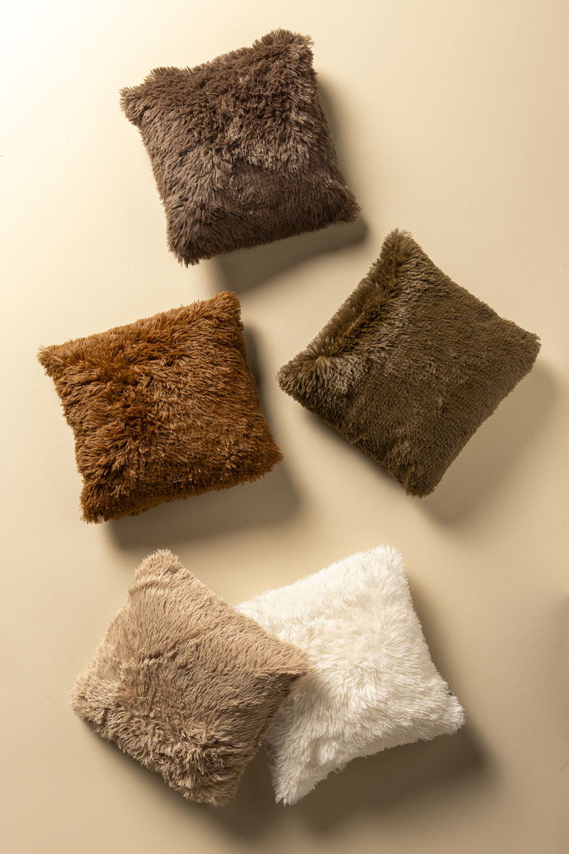 FLUFFY - Sierkussen 45x45 cm - superzacht - effen kleur - Pumice Stone - beige FLUFFY - Sierkussen 45x45 cm - superzacht - effen kleur - Pumice Stone - beige