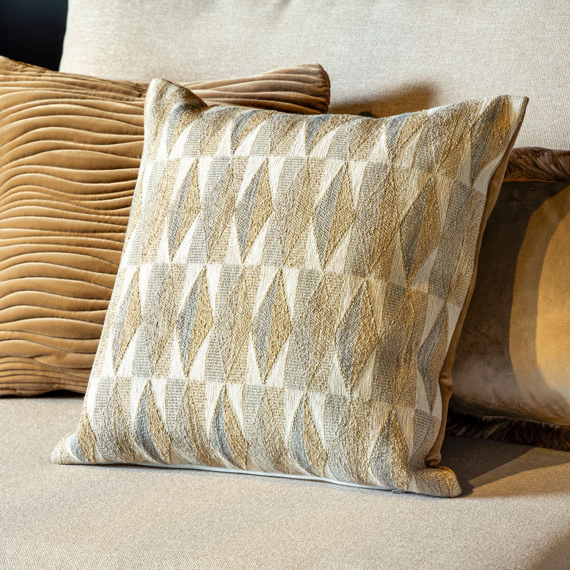 MARENT | sierkussen 45x45 cm | White Pepper | beige | Hoii 