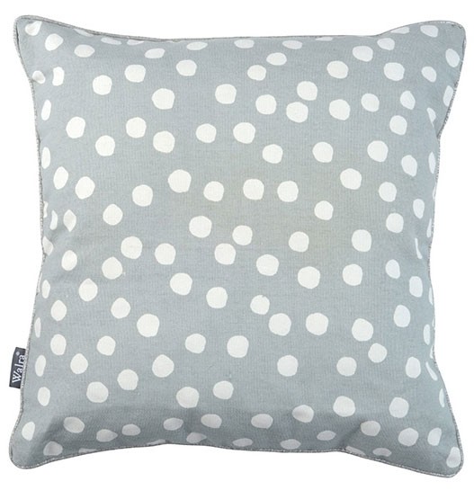 DOOR - Sierkussen met witte stippen jade 45x45 cm - lichtgroen - Walra 