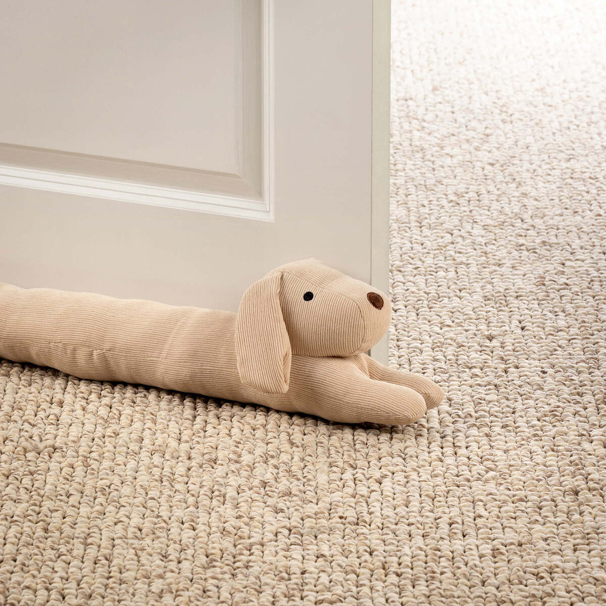 LOWEN - Tochtstopper 90x12 cm - Bleached Sand - beige