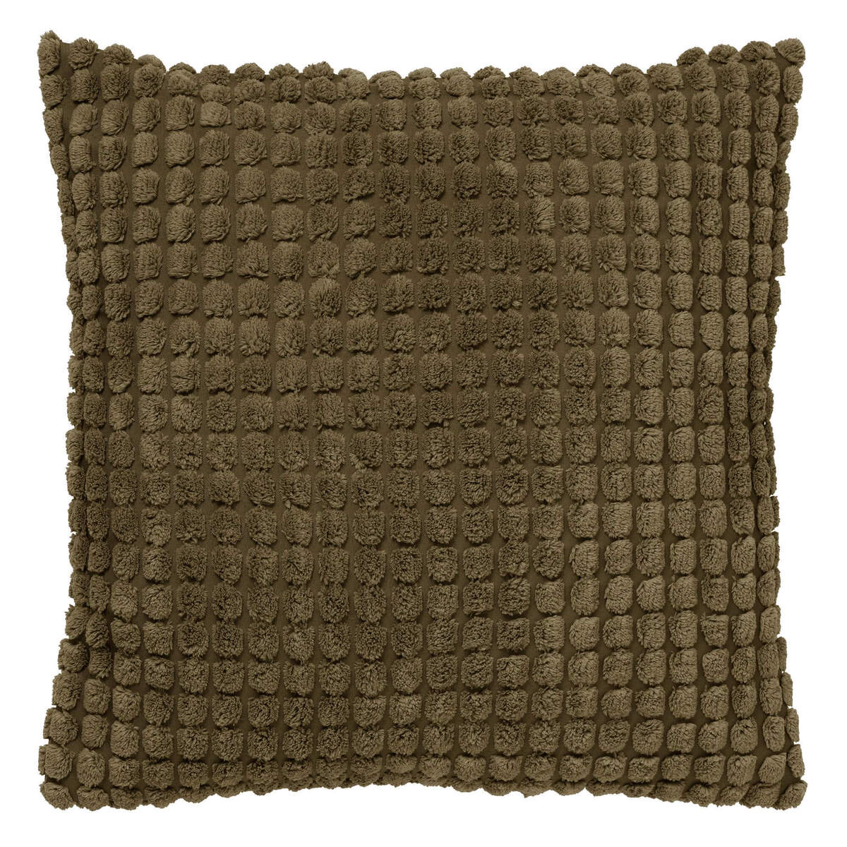 ROME - Sierkussen 45x45 cm - 100% polyester - effen kleur - Military Olive