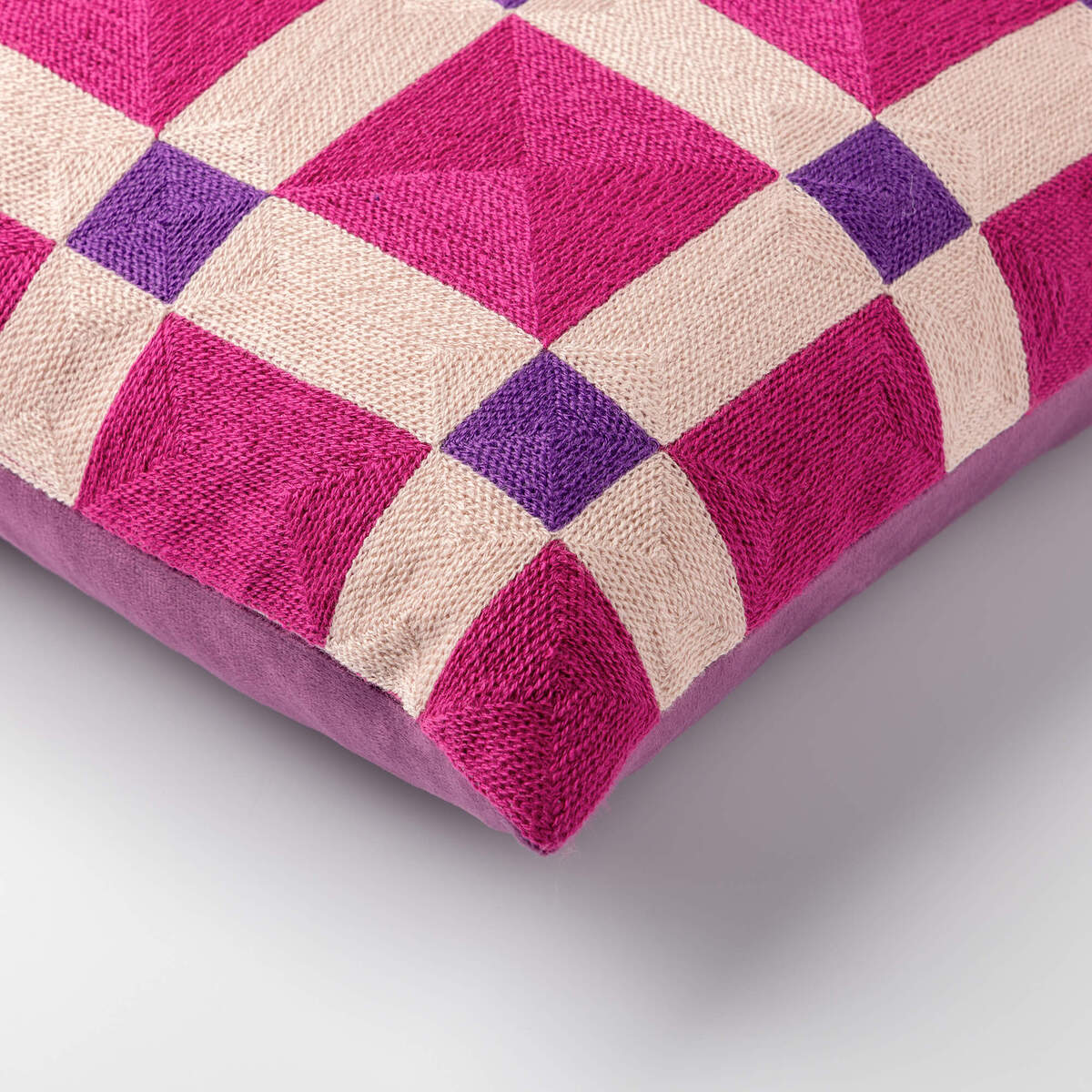 BLOCKS - sierkussen 45x45 cm - Deep Lavender - paars