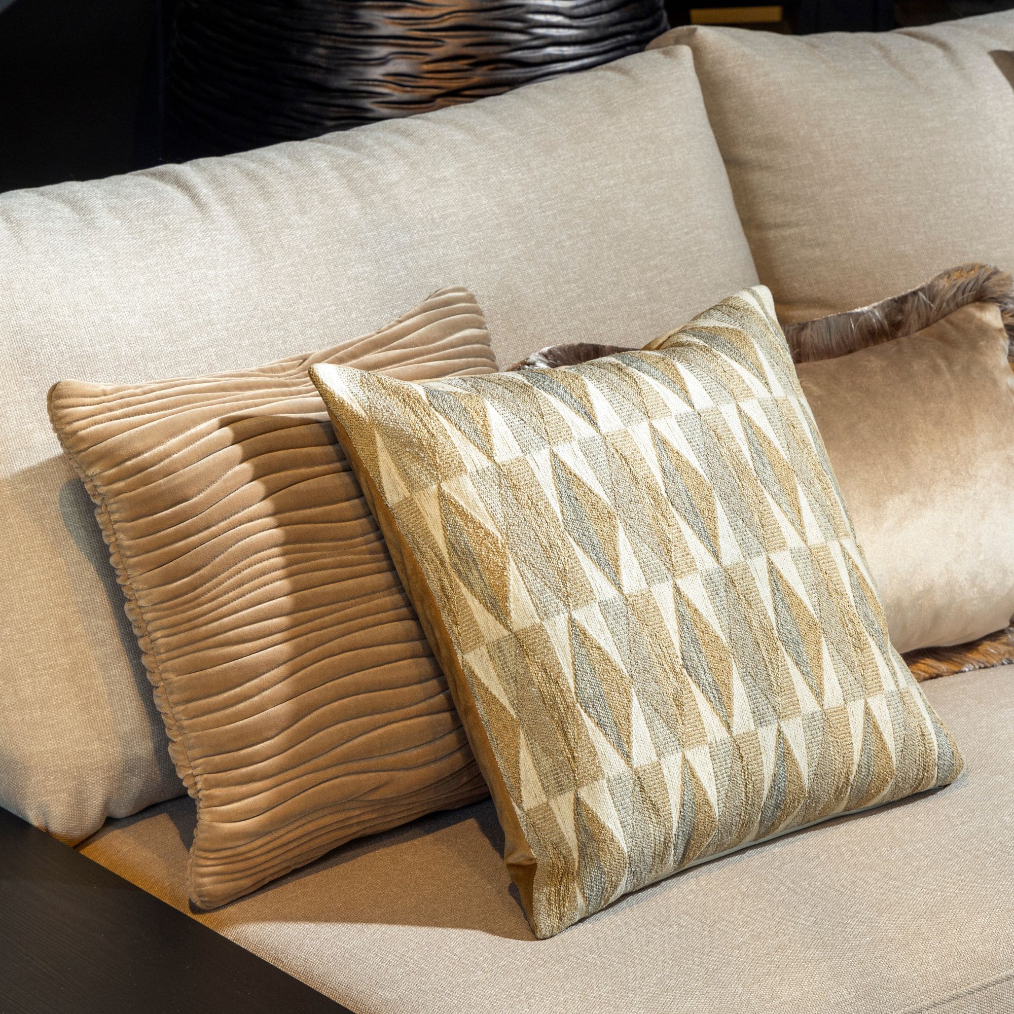 MARENT | sierkussen 45x45 cm | White Pepper | beige | Hoii 