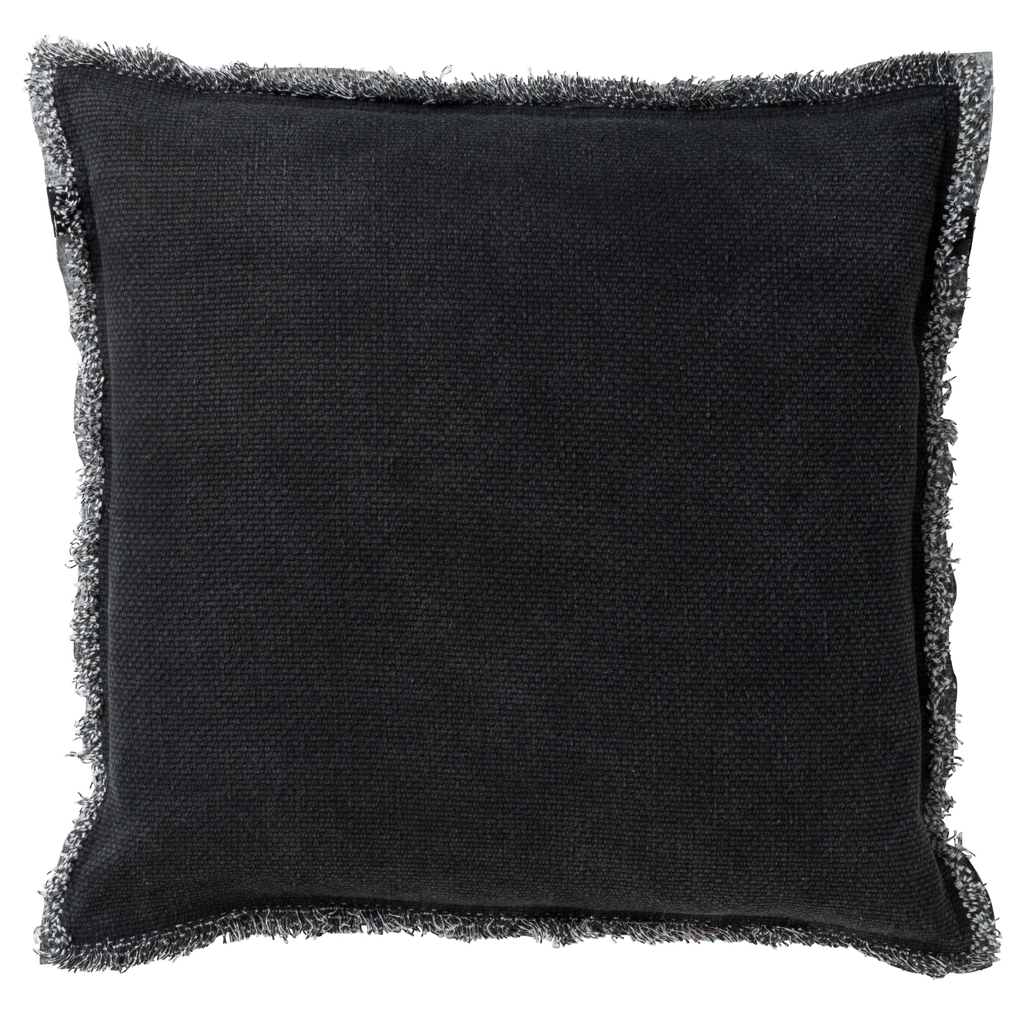 BURTO - Sierkussen van gewassen katoen Raven 45x45 cm - zwart