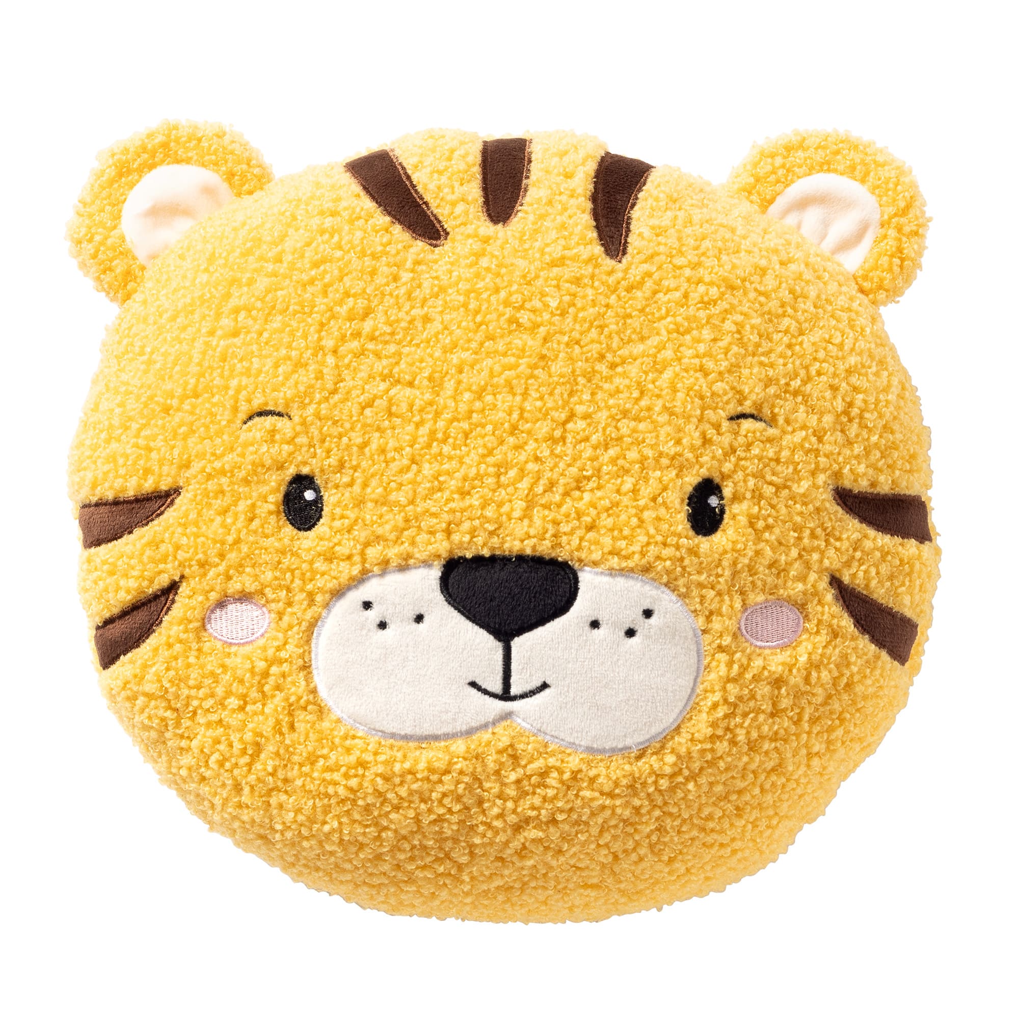 TIGER - sierkussen Ø30 cm - tijger - rond - geel