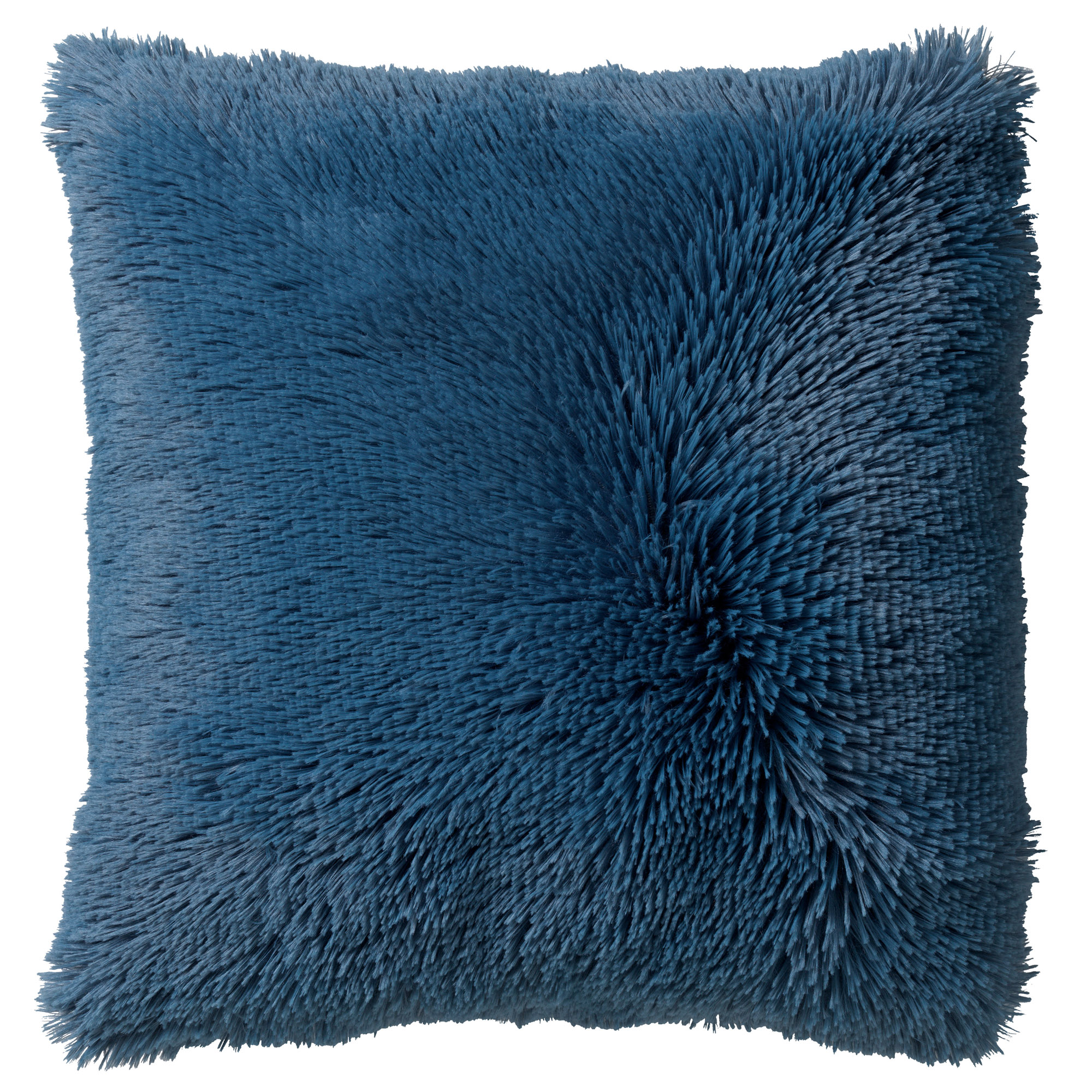 FLUFFY - Sierkussen unikleur Provincial Blue 45x45 cm - blauw