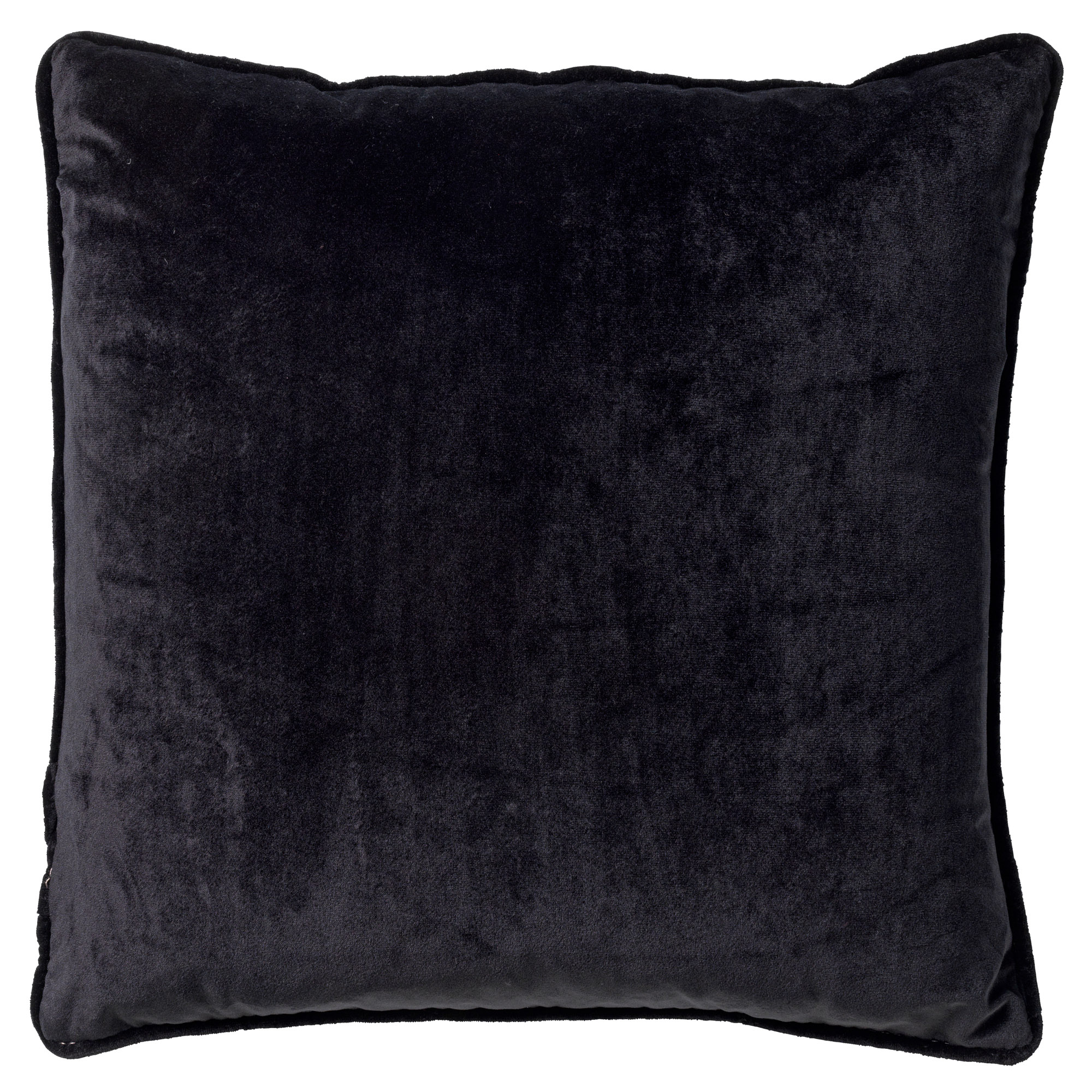 FINNA - Sierkussen 45x45 cm met kussenhoes van 100% gerecycled polyester - Eco Line collectie - Raven - zwart