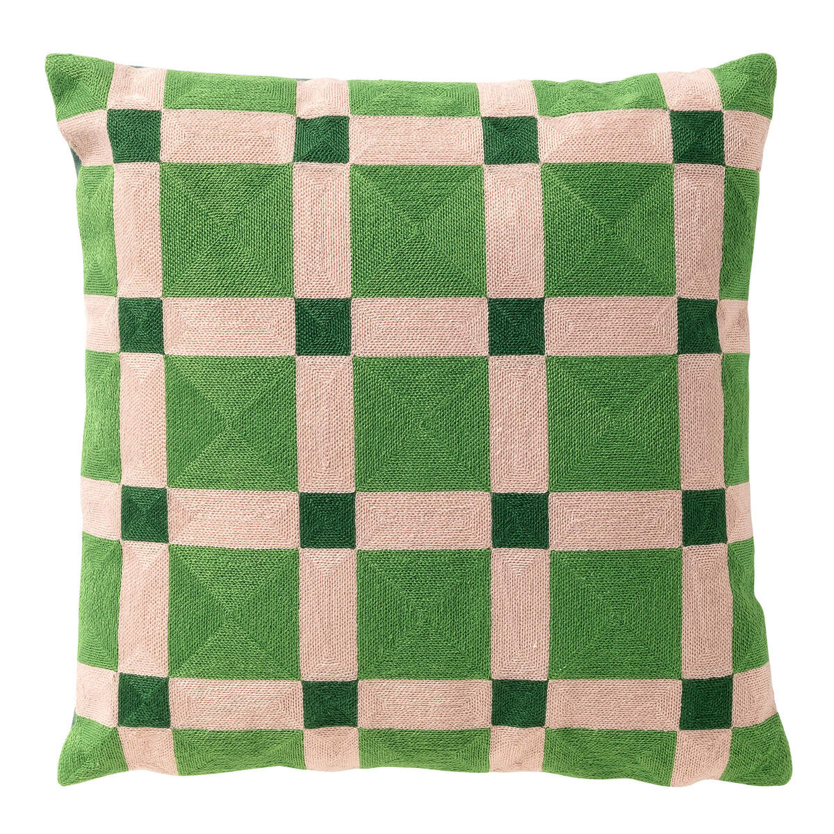 BLOCKS - sierkussen 45x45 cm - Courtyard - groen