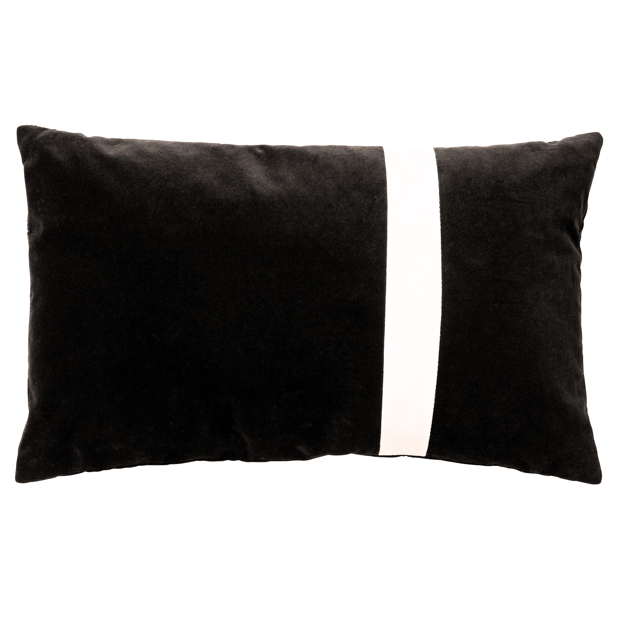 PIPPA - Sierkussen velvet Raven 30x50 cm - zwart