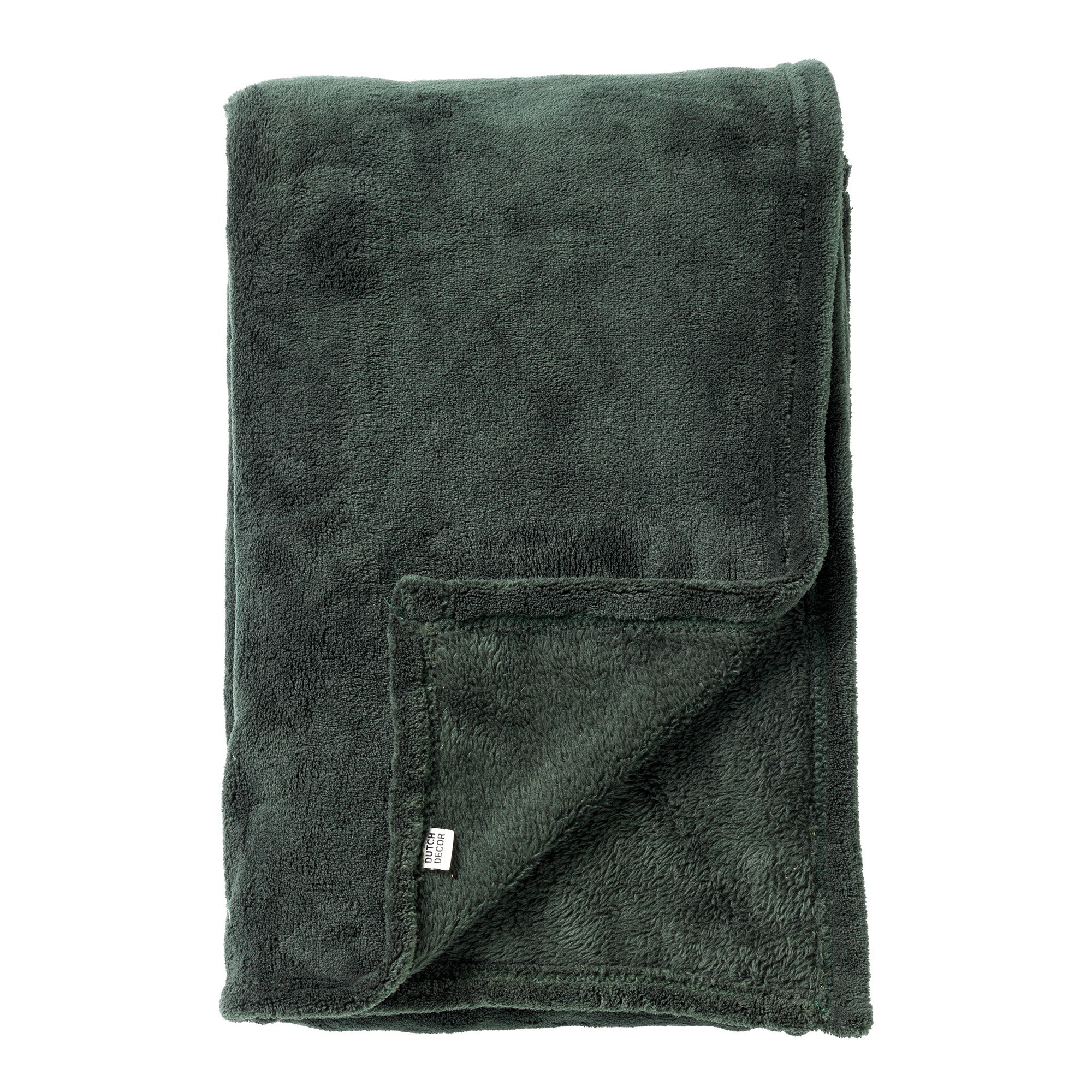 OWEN - Plaid 130x160 cm - coral fleece deken - heerlijk zacht - Mountain View - groen