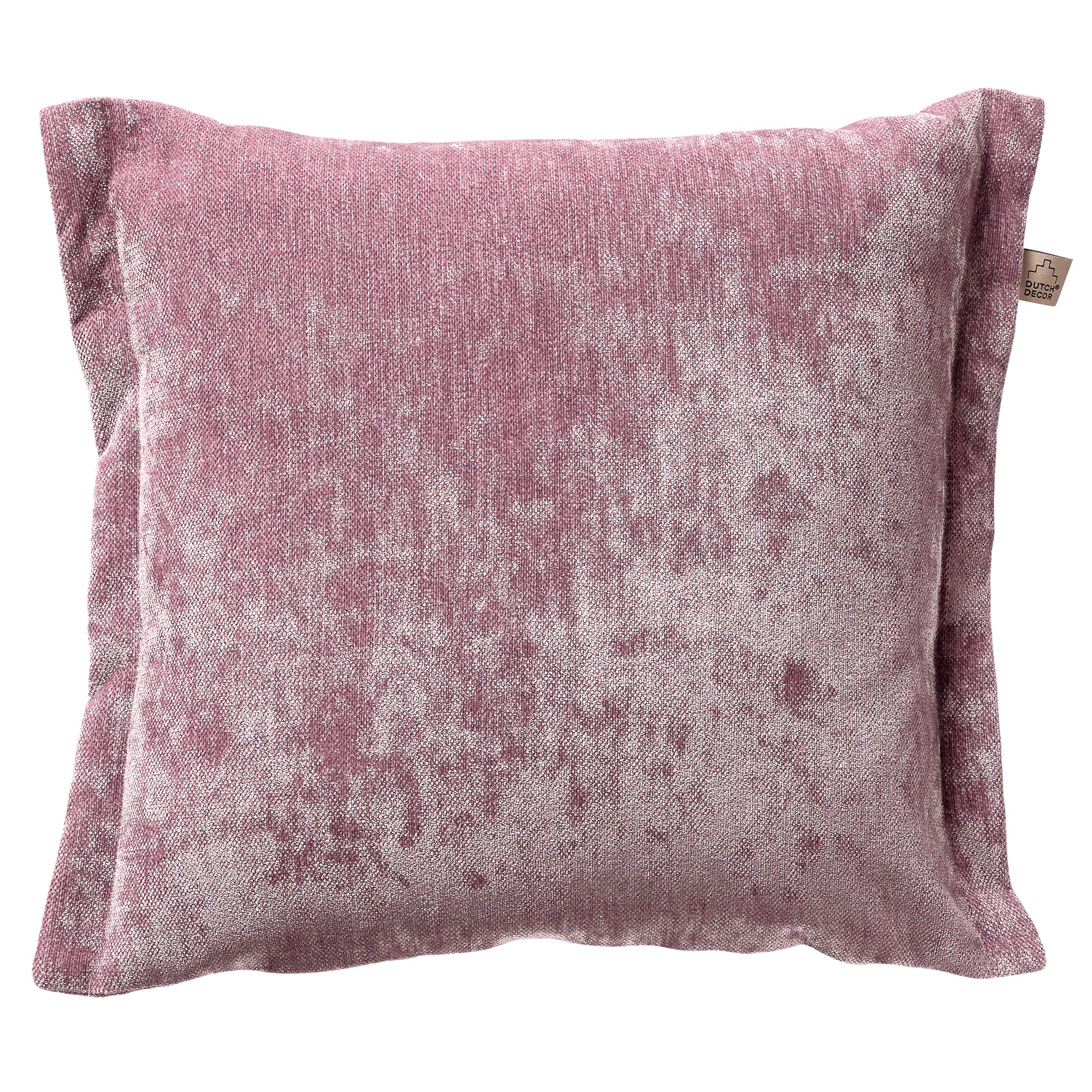 LEWIS - Kussenhoes 45x45 cm - fluweel - met sierrand - Elderberry - paars
