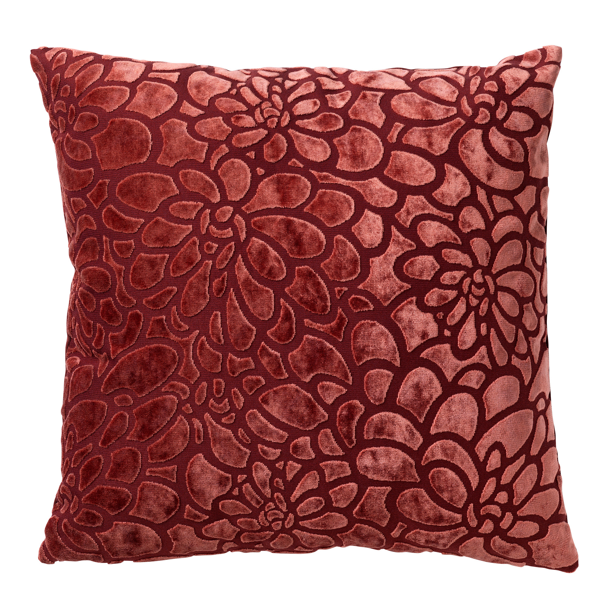 TYLA - Kussenhoes velvet 45x45 cm Merlot - rood