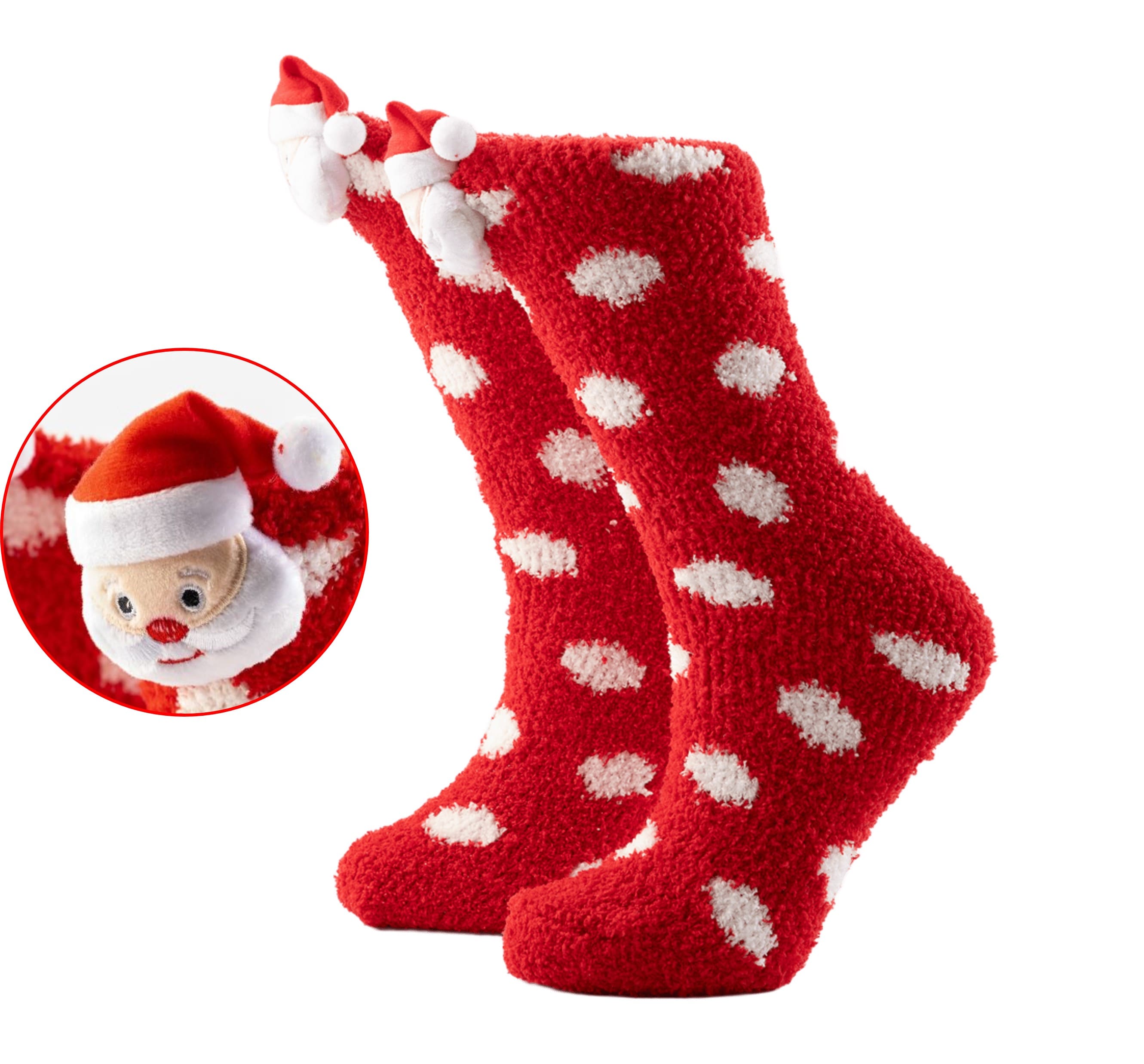 FUNNY SANTA   huissokken - one size - Biking Red - rood