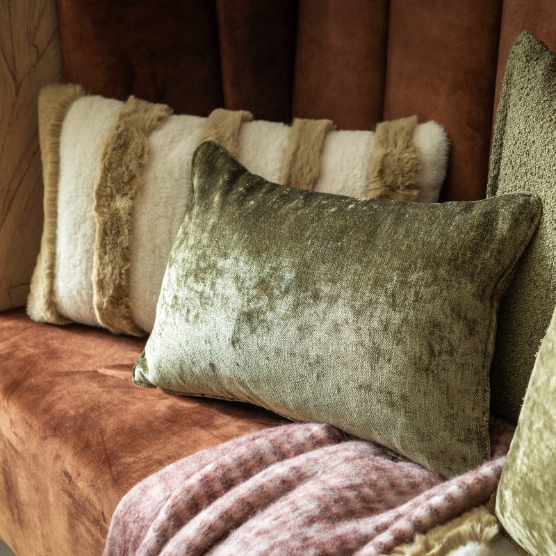 PHOEBE - Plaid 140x180 cm - Pomegranate - Rood