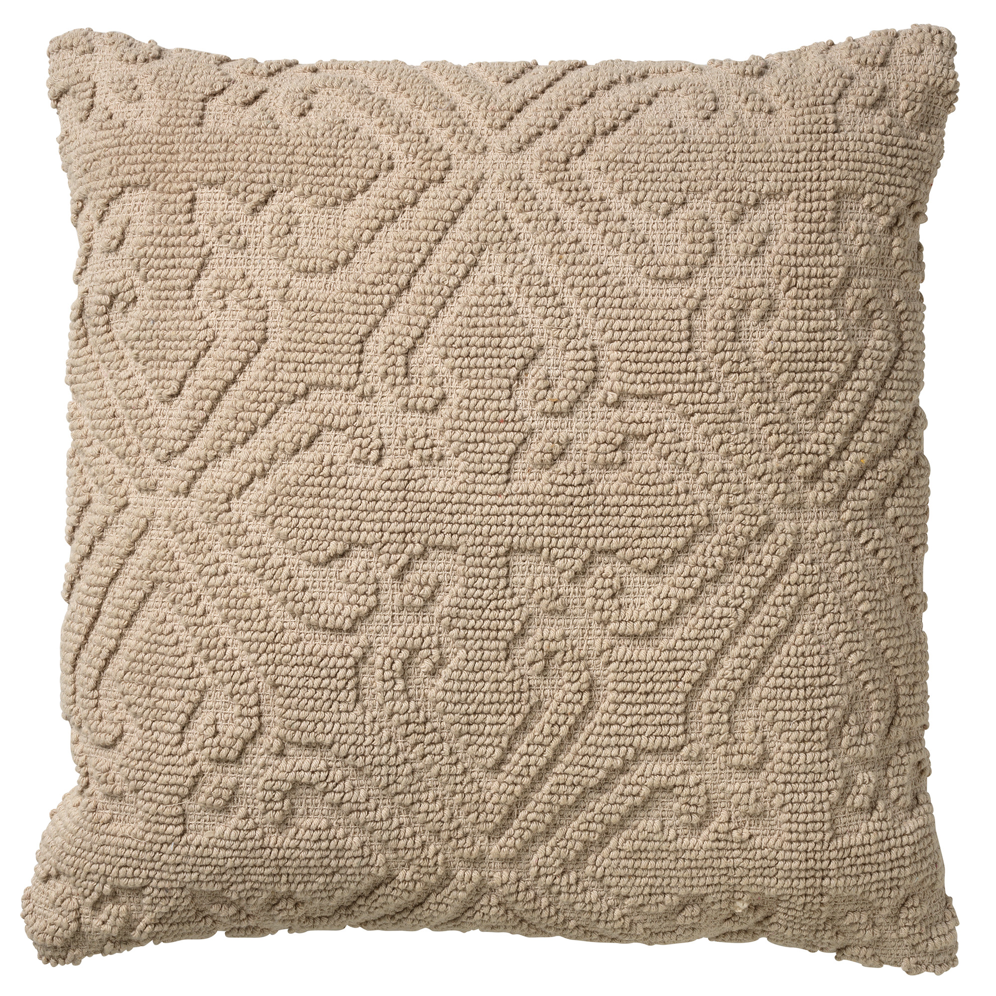 TIMME - Sierkussen van katoen Pumice Stone 45x45 cm - beige