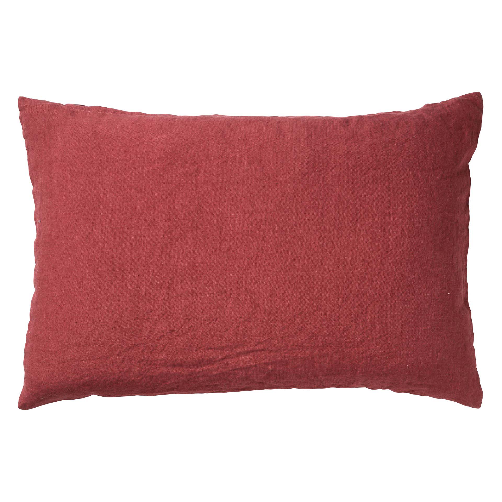 LINN - Sierkussen 40x60 cm - 100% linnen - Merlot - rood