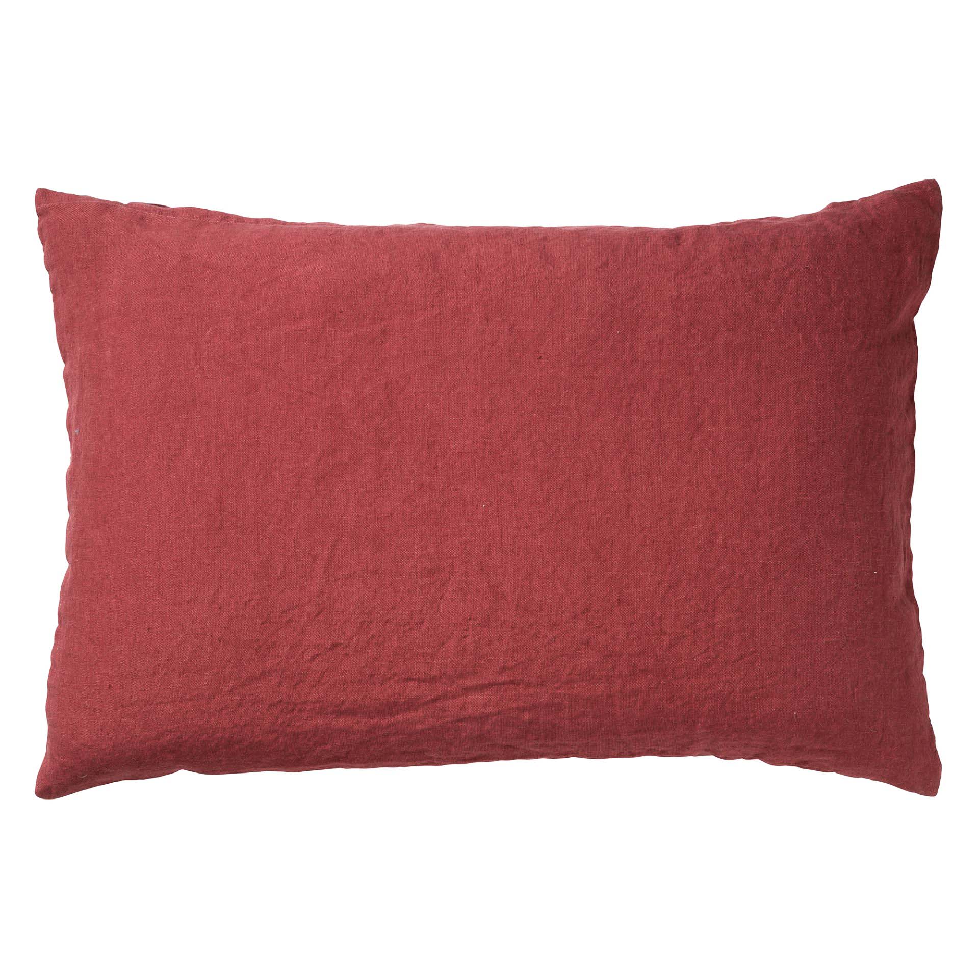 LINN - Kussenhoes 40x60 cm - 100% linnen - Merlot - rood