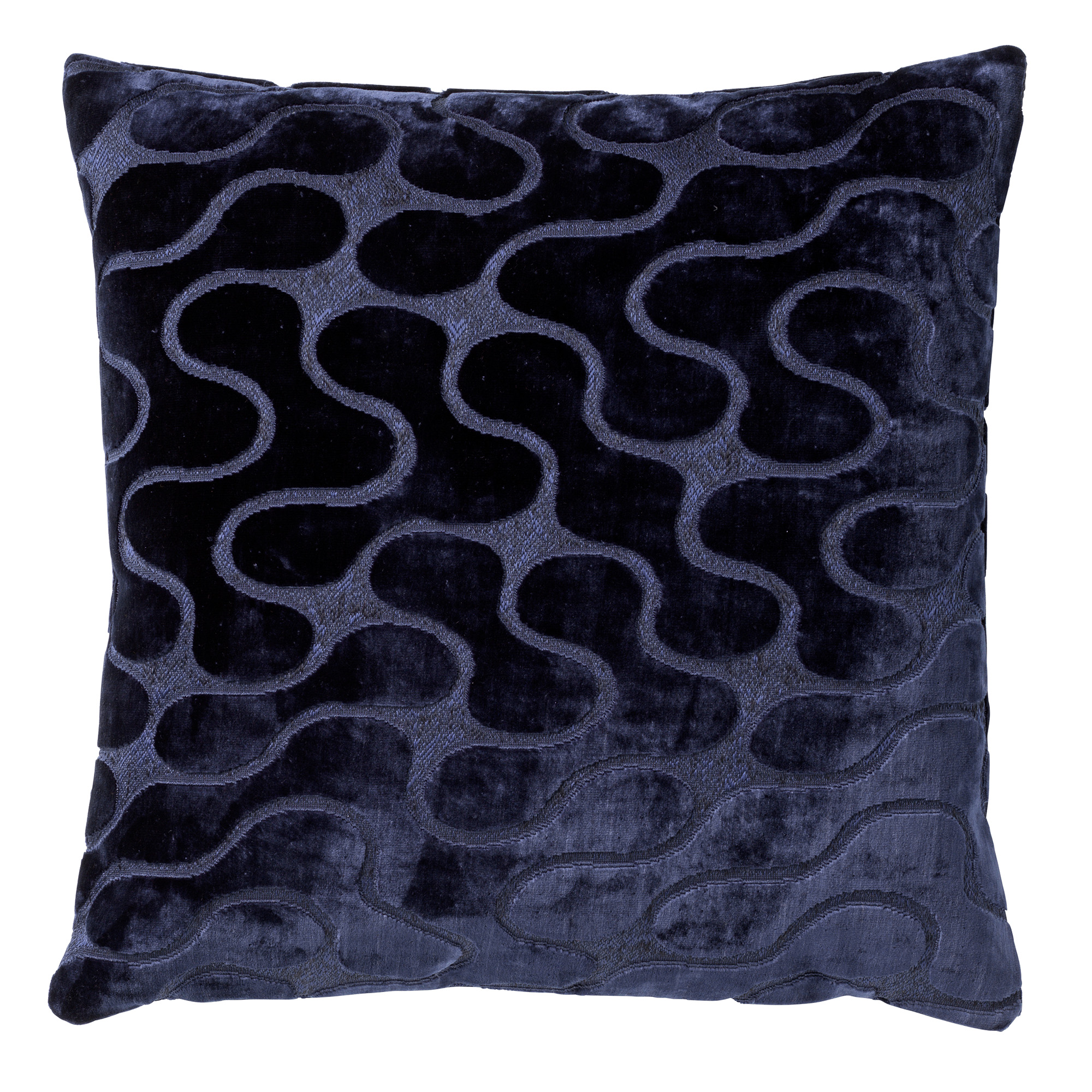 NADINE | Sierkussen | 45x45 cm Insignia Blue | Blauw | Hoii | met duurzame kussenvulling