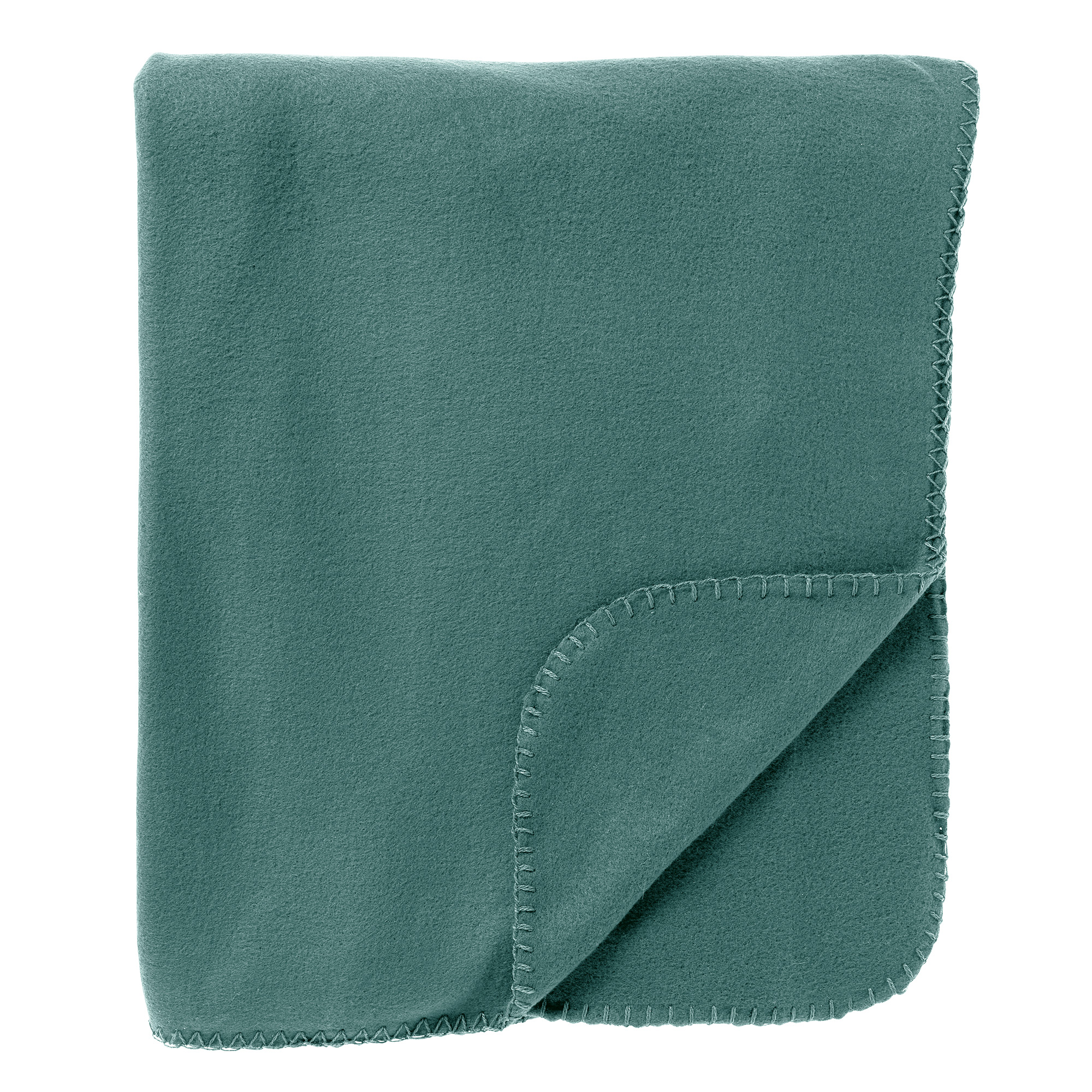 PABLO - Plaid 150x200 cm - 100% polyester - fleece terrasplaid - Sagebrush Green - groen