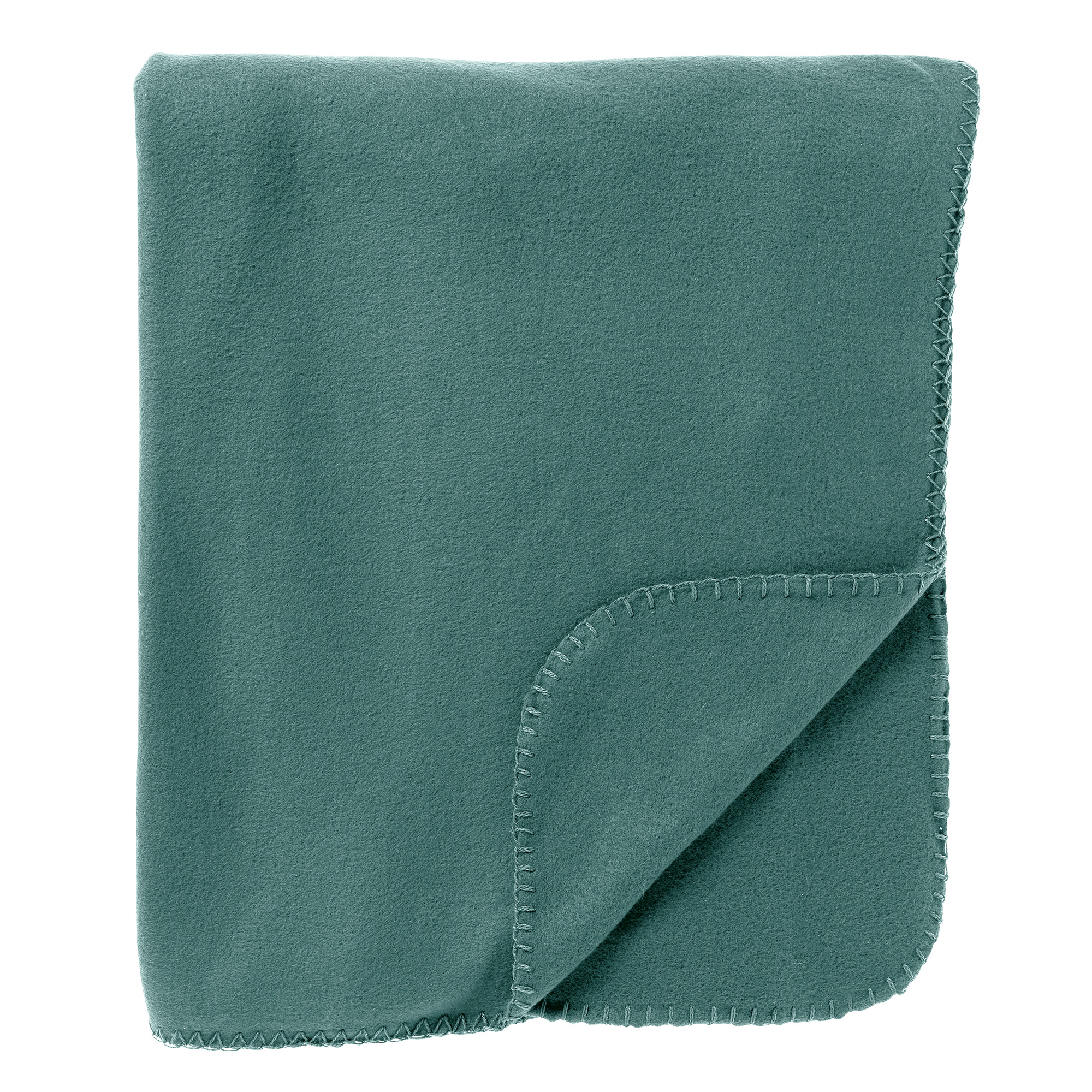 PABLO - Plaid 150x200 cm Jadeite - groen - 100% polyester - fleece terrasplaid