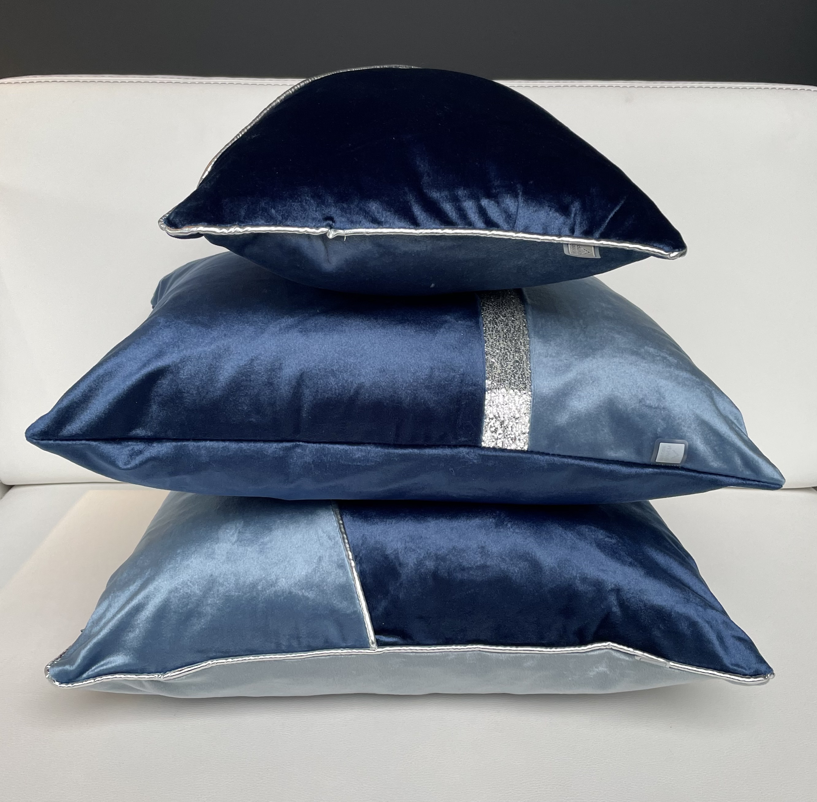 JASPER - Sierkussen 30x50 cm - blauw
