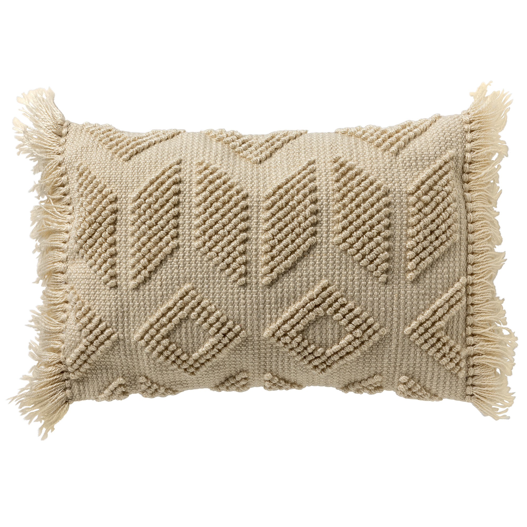 ODIN - Sierkussen 40x60 cm met kussenhoes van 90% gerecycled polyester - Eco Line collectie - Pumice Stone - beige