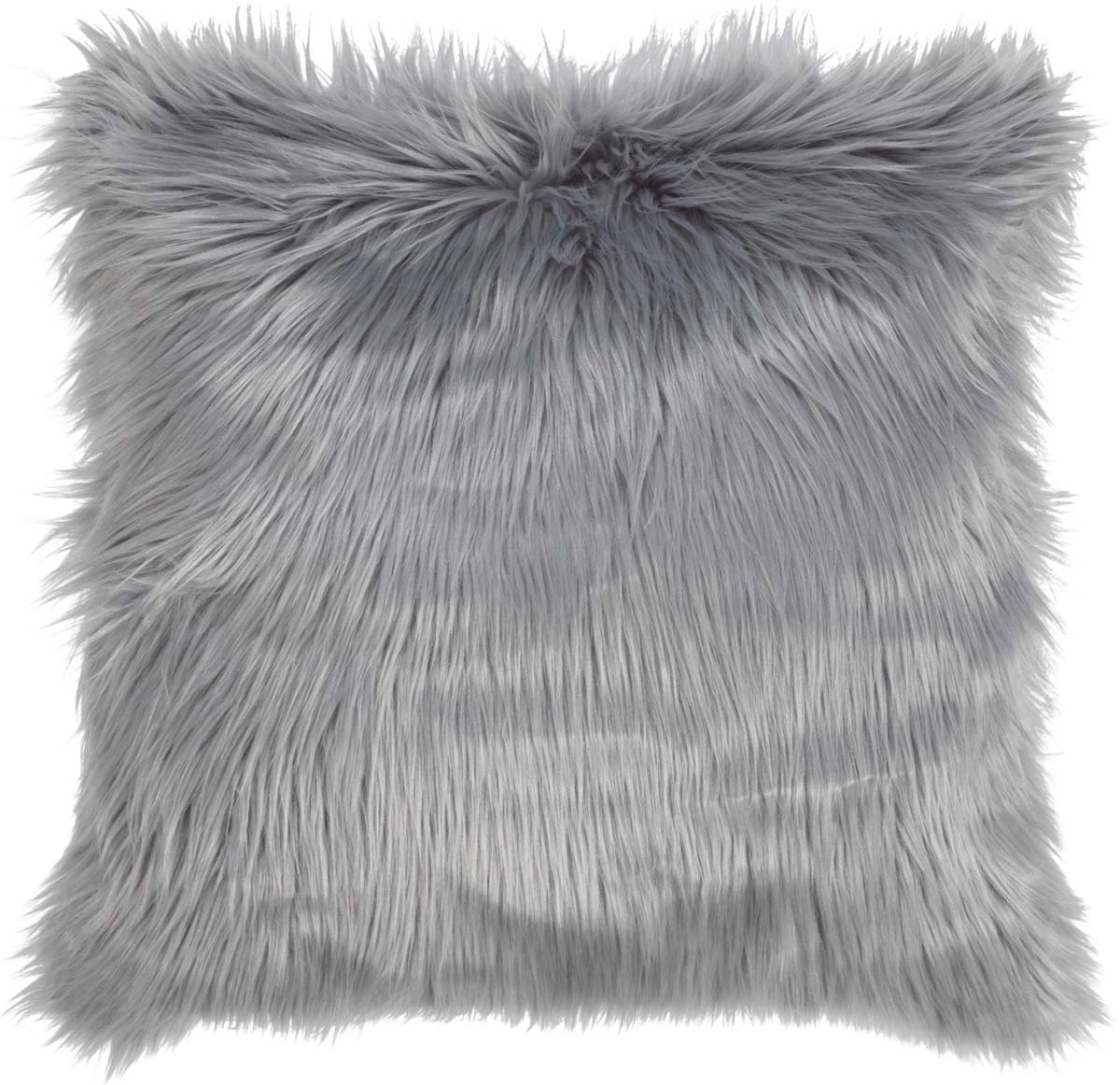 MEES - Sierkussen 45x45 cm - mist - lichtgrijs - fluffy - superzacht
