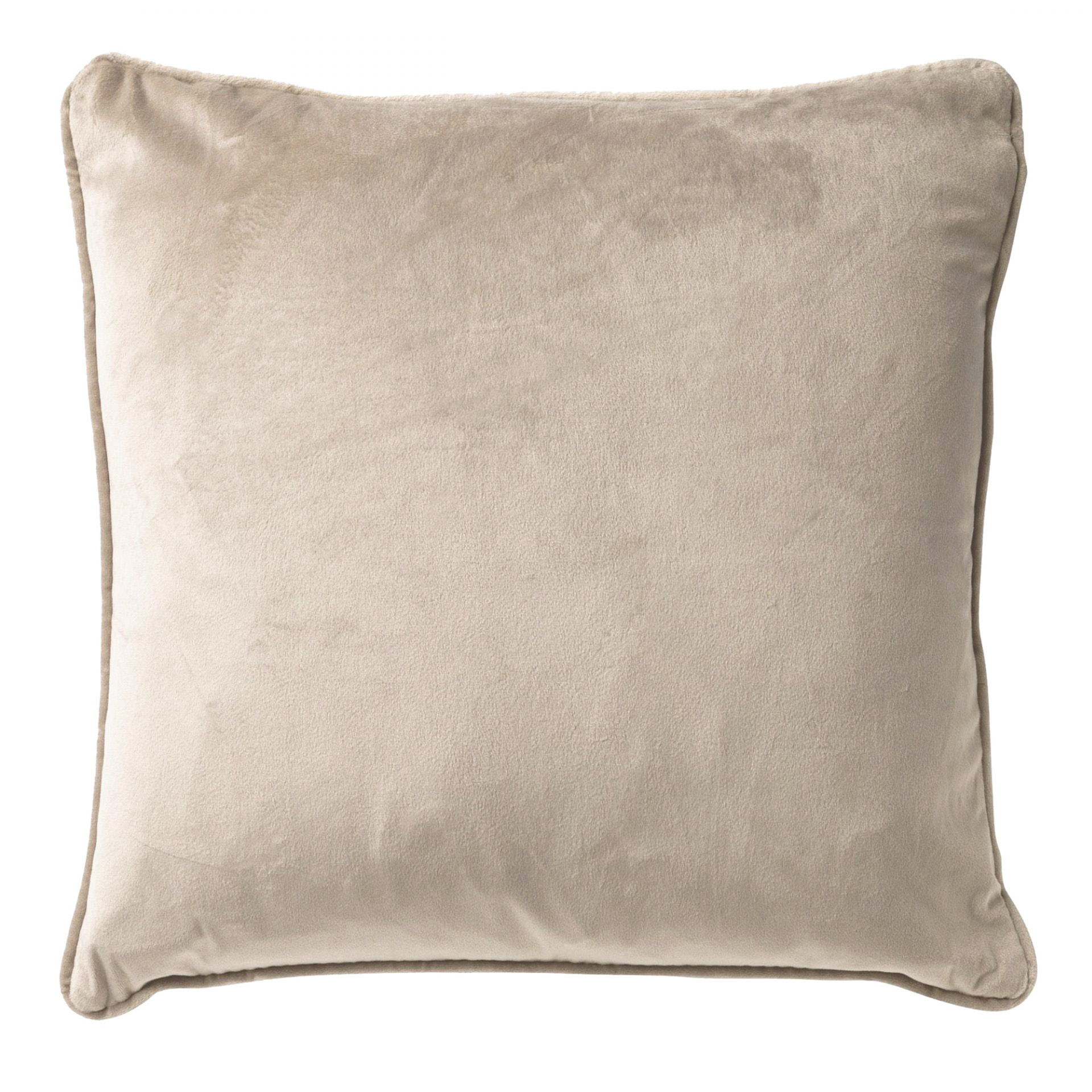 FINN - Kussenhoes 60x60 cm - velvet - effen kleur - Pumice Stone - beige