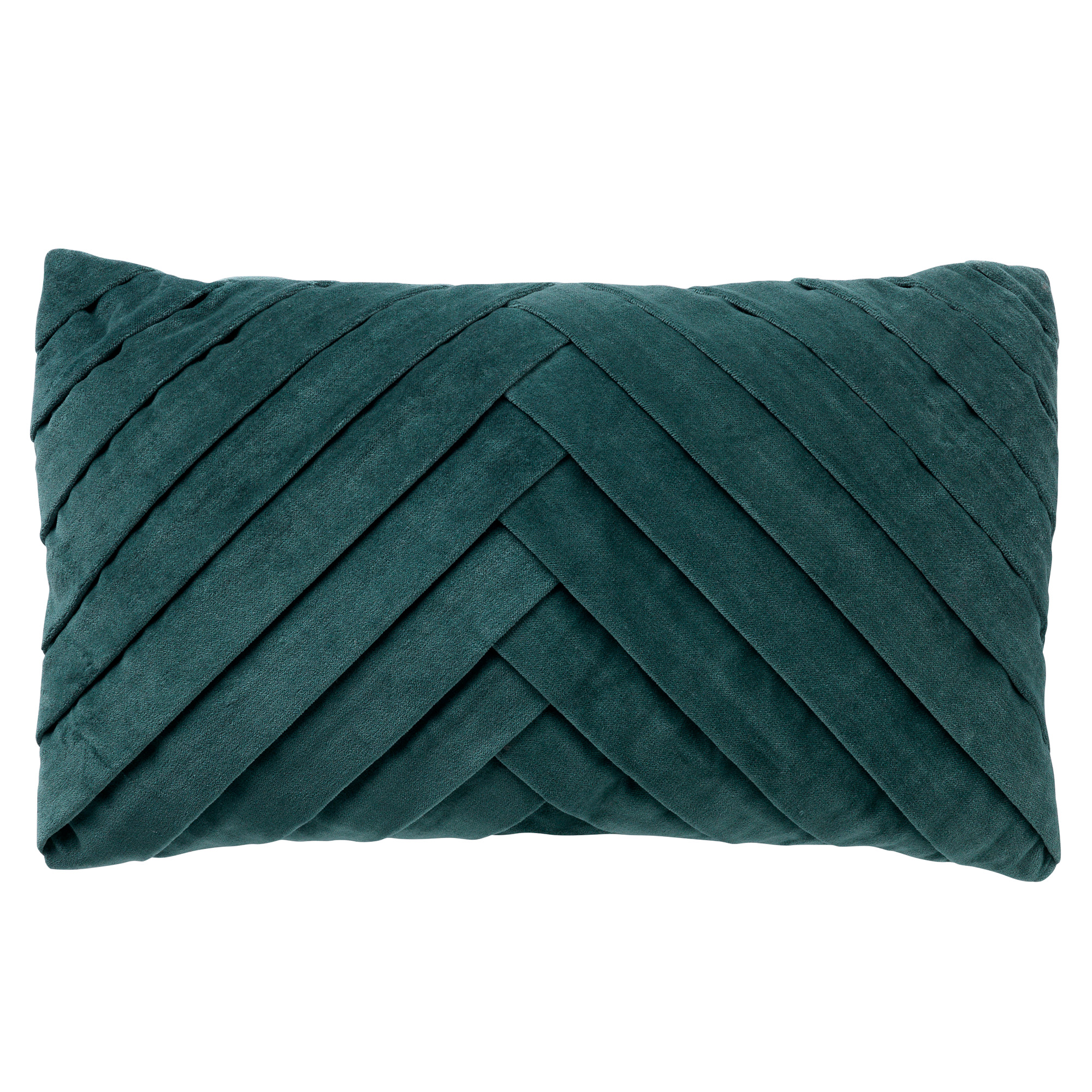FEMM – Velvet Sierkussen 30x50 cm - in effen kleur - Sagebrush Green - groen