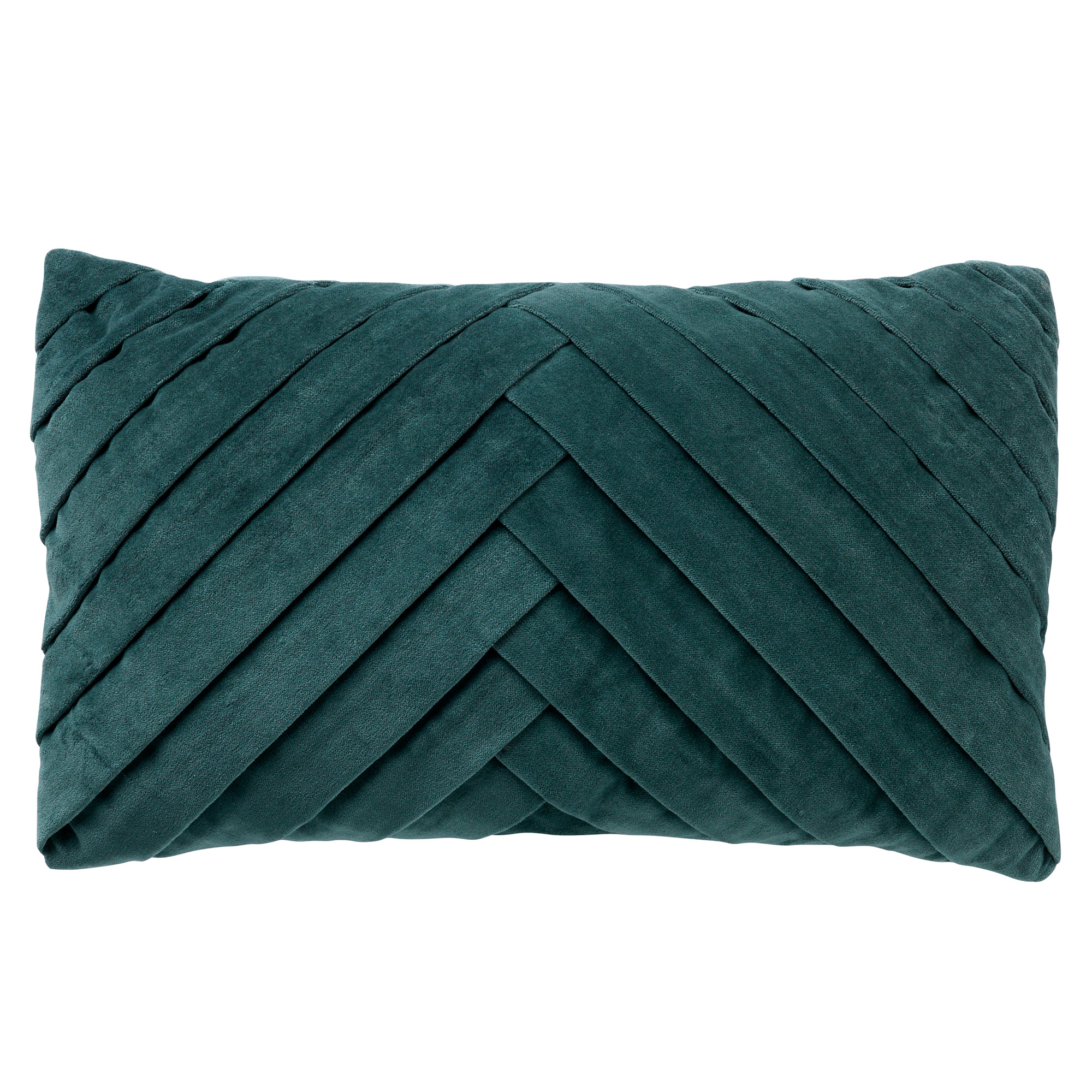 FEMM – Sierkussen 30x50 cm - velvet - effen kleur - Sagebrush Green - groen