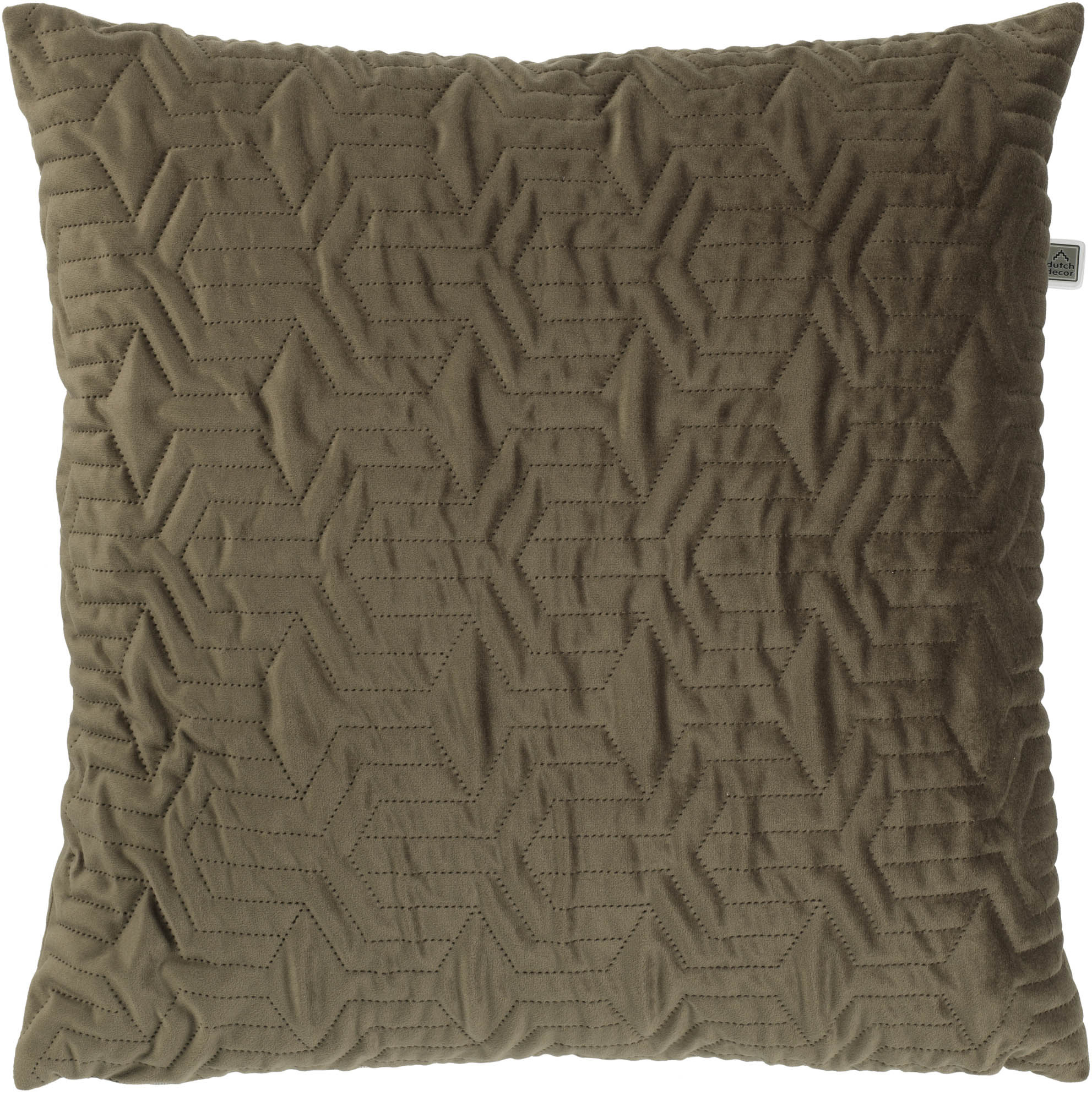 JOAN - Sierkussen 45x45 cm - olijf - groen