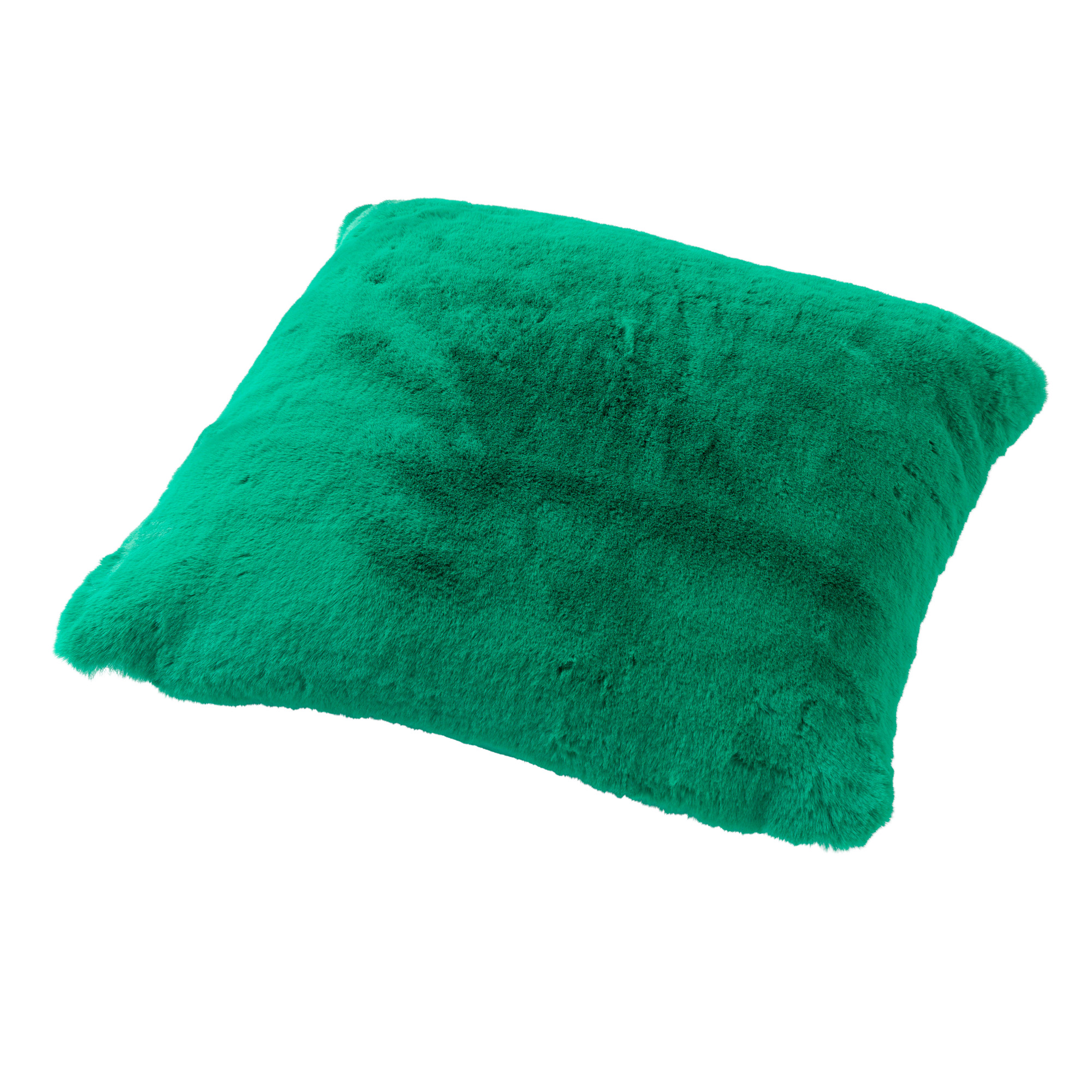 ZAYA - Kussenhoes unikleur 45x45 cm - Emerald - groen - superzacht