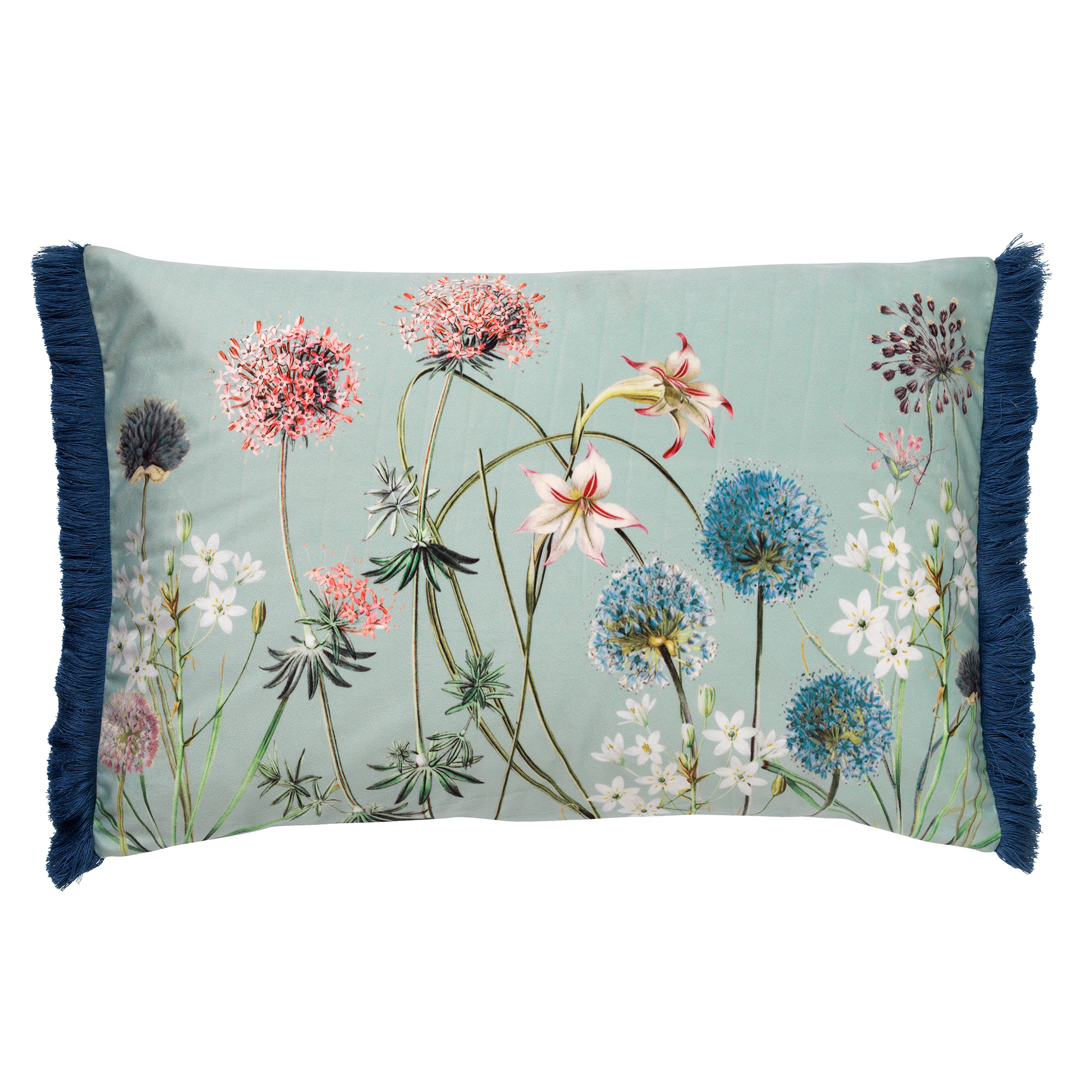 Gelijkwaardig band richting BLOOM - Kussenhoes met bloemenpatroon Jadeite 40x60 cm - groen | KUSSENHOES  | DDL0210300736